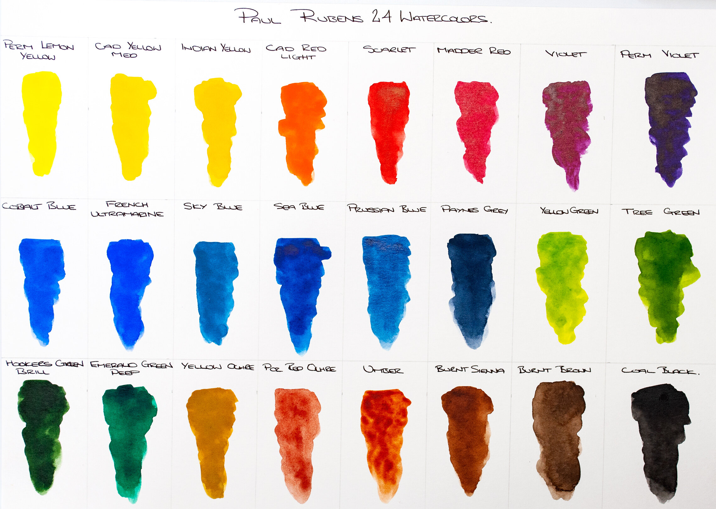 Paul Rubens Watercolor Paint, 36 Vibrant Colors Rich Pigments for