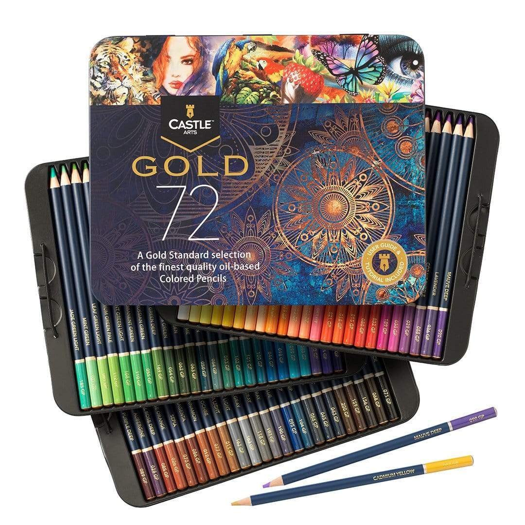 Castle Arts Gold Colored Pencils Review