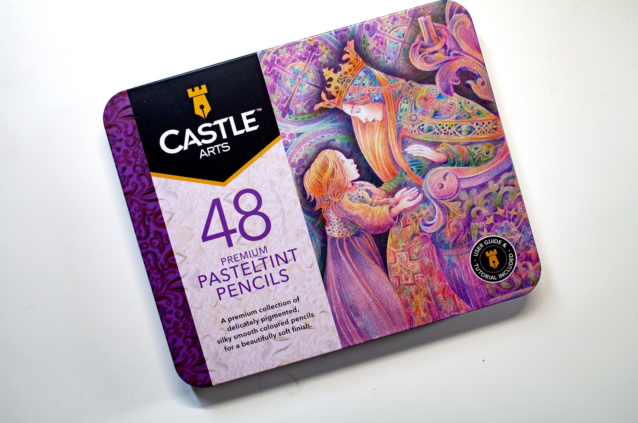 Swatch Form: Castle Arts Colored Pencils Gold Series 120pc. 