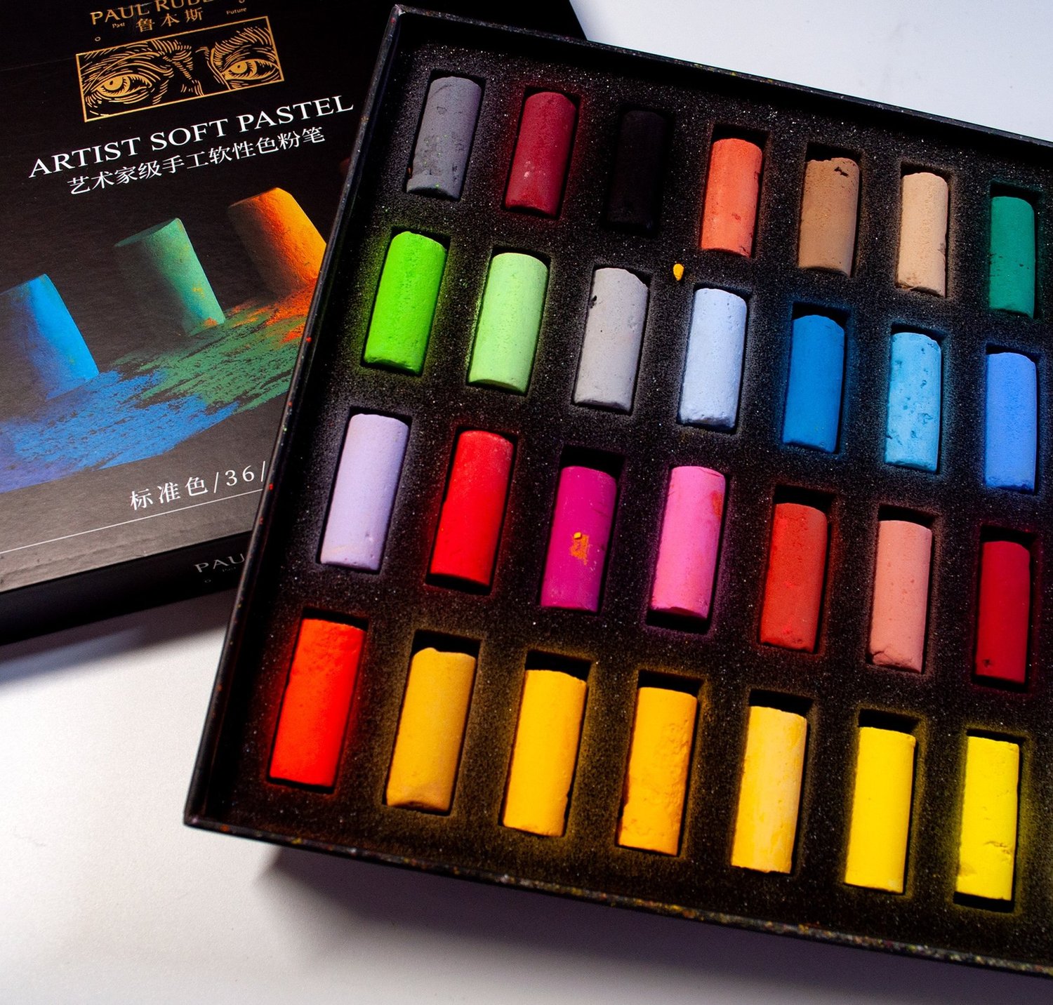 Arrtx Soft Pastels Art Supplies, 48 Assorted Colors Chalk Pastels
