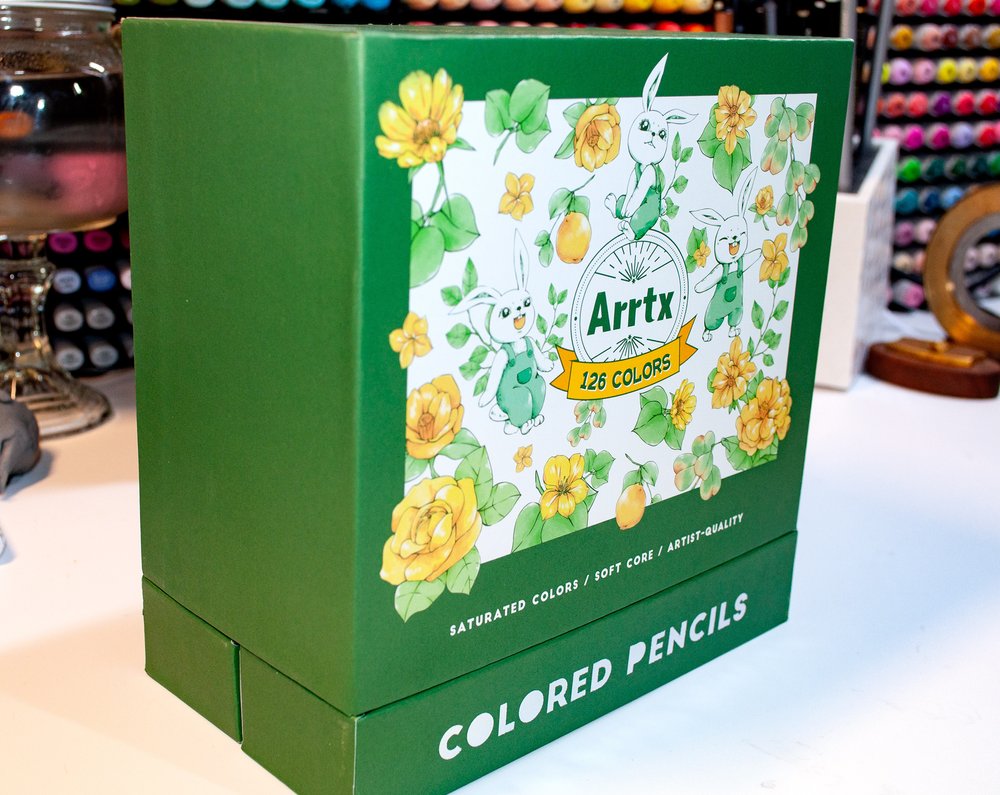 Arrtx 126 Set Of Colored Pencils A Visual Guide Of The Extra 54 Colors —  The Art Gear Guide