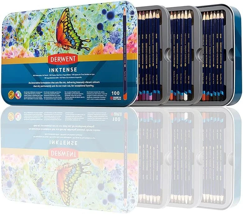 Derwent Inktense 100 Set Colored Pencils
