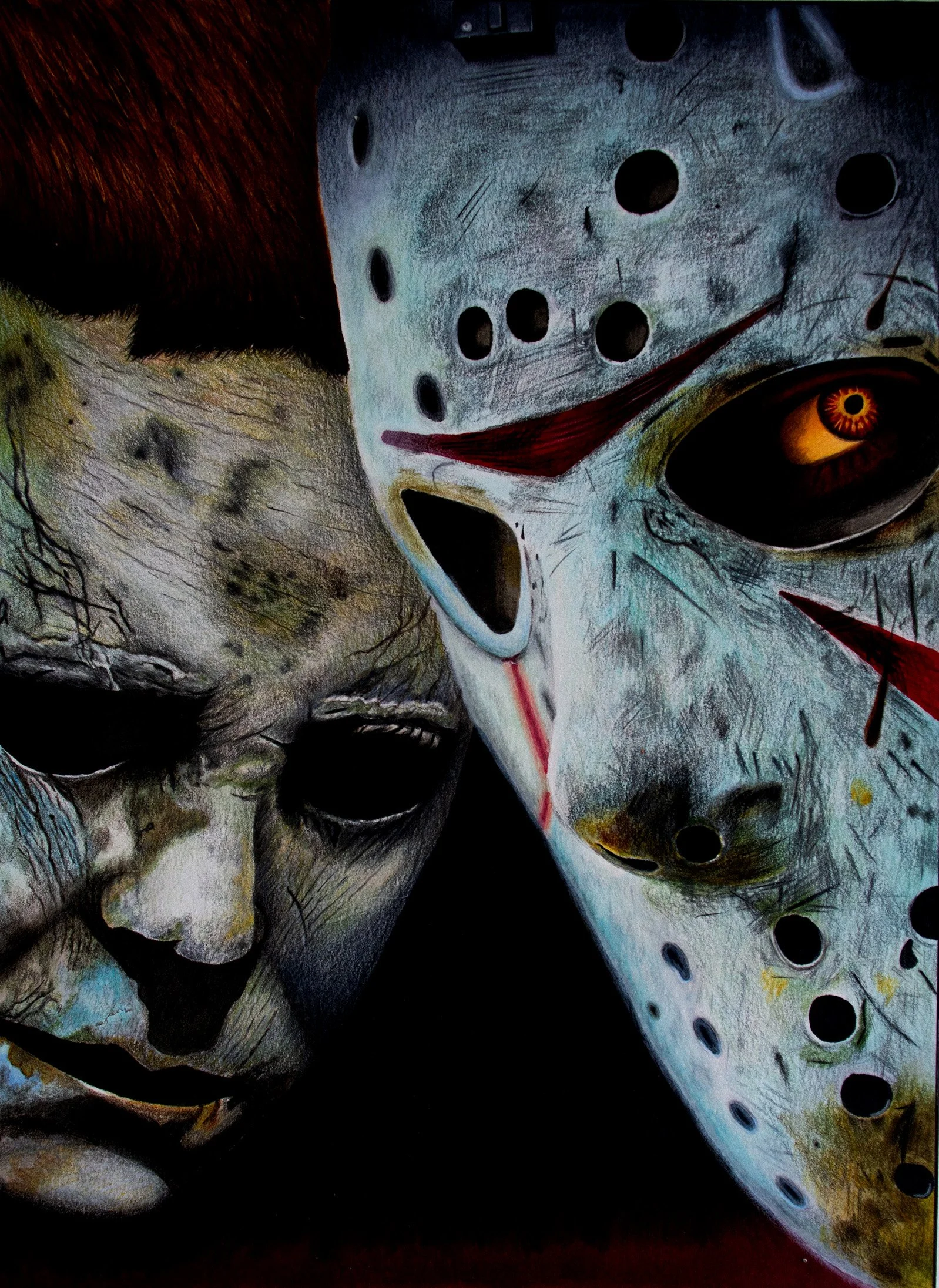 Halloween Spooky Art | Halloweens Michael Myers and Friday The 13th Jason