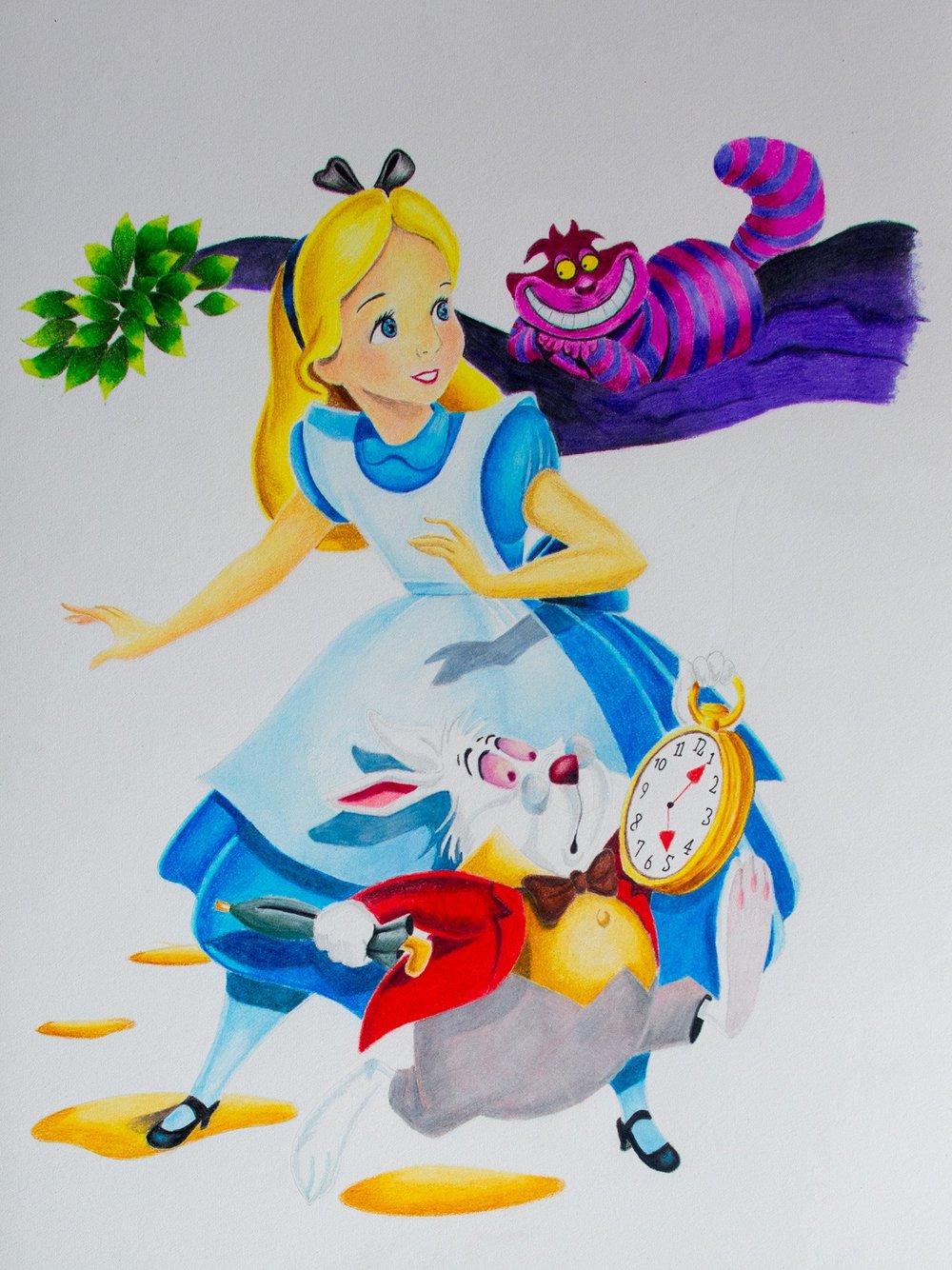 Alice In Wonderland With Finding The Lost Girl Colored Pencils. — The Art  Gear Guide, image size:1000x1334