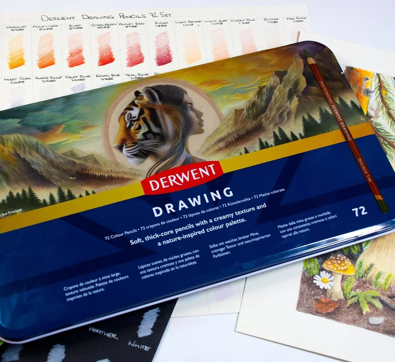 Brand New 72 Set Of Derwent Drawing Coloured Pencils, Plus Free Giveaway of Derwent Drawing Set