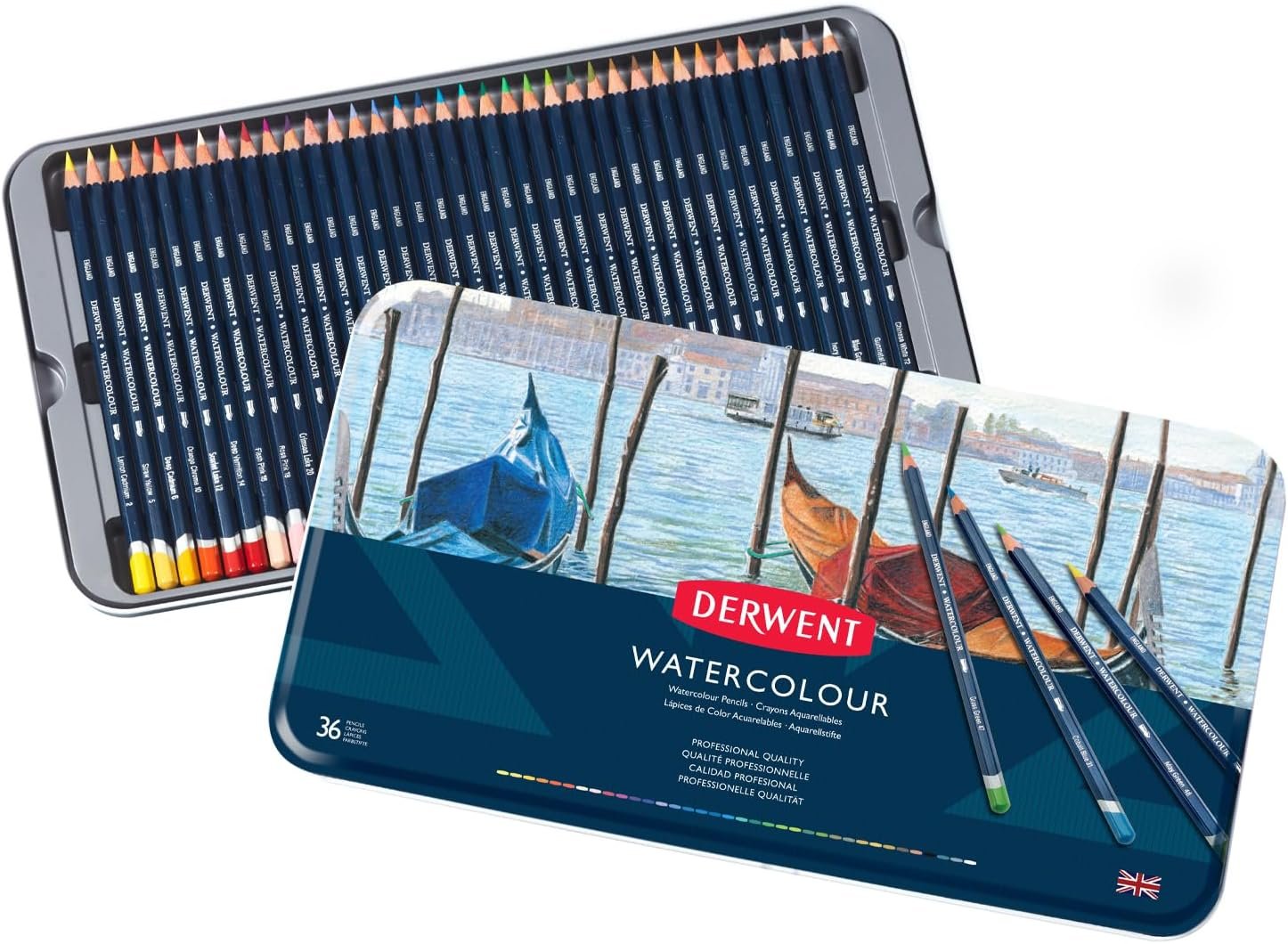 36 Set Derwent Watercolour Pencils 