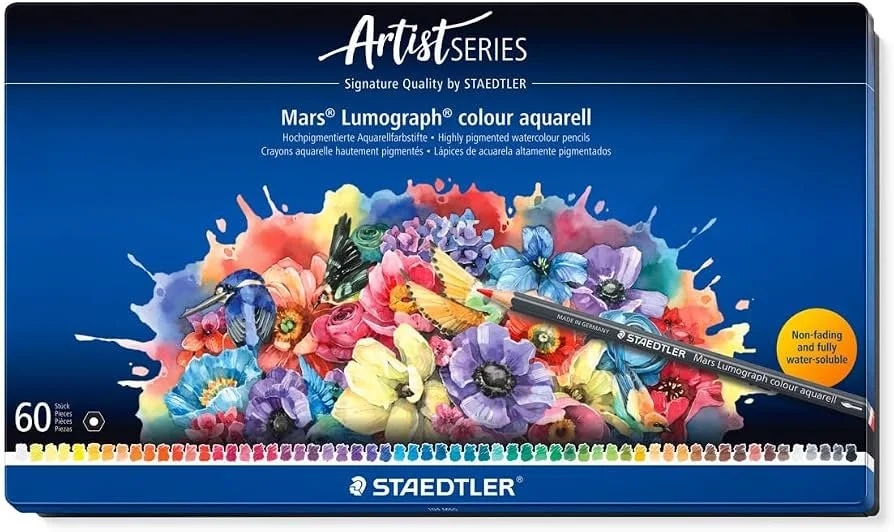 60 Set Staedtler Mars Lumograph Colour Aquarelle 