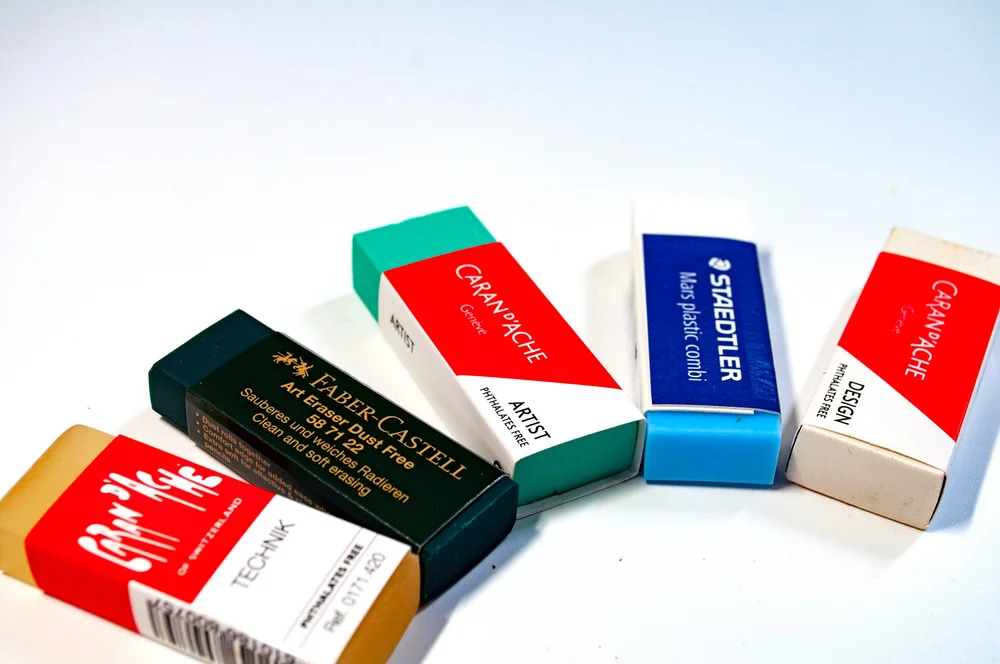The Best and Worst Eraser Test Against Five Different Mediums — The Art