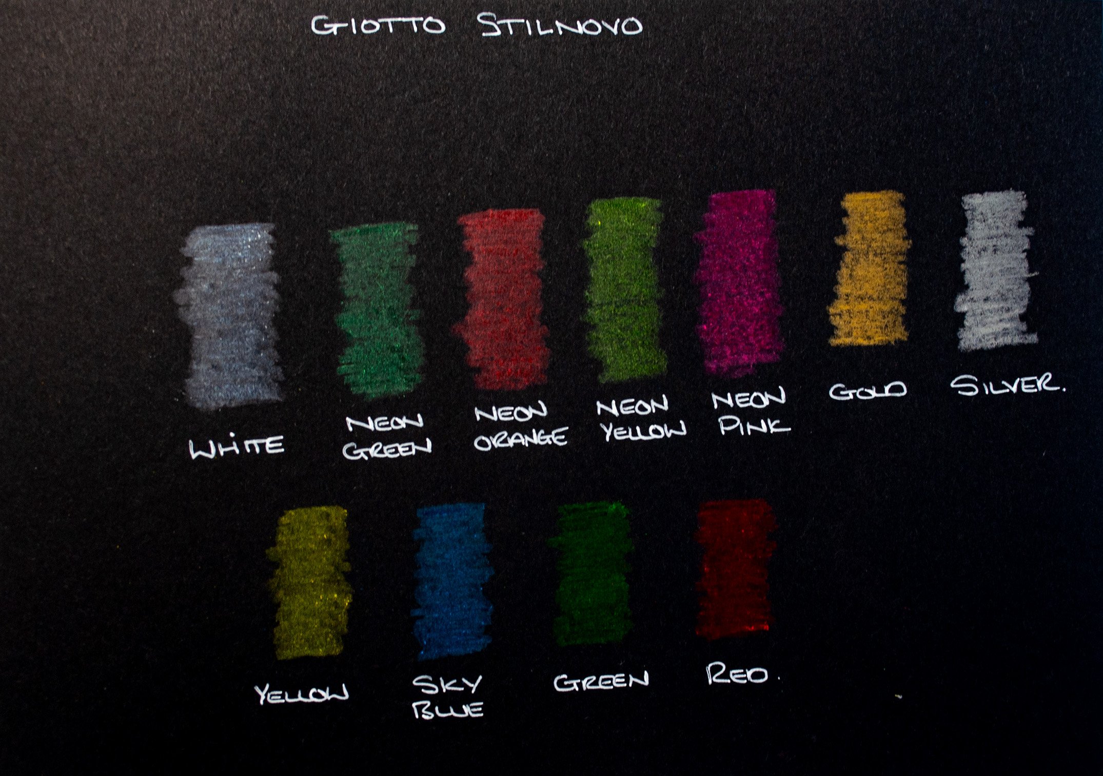 STANDARD HEXAGONAL, GIOTTO Stilnovo, Individual Colours, Black, Pack of 12