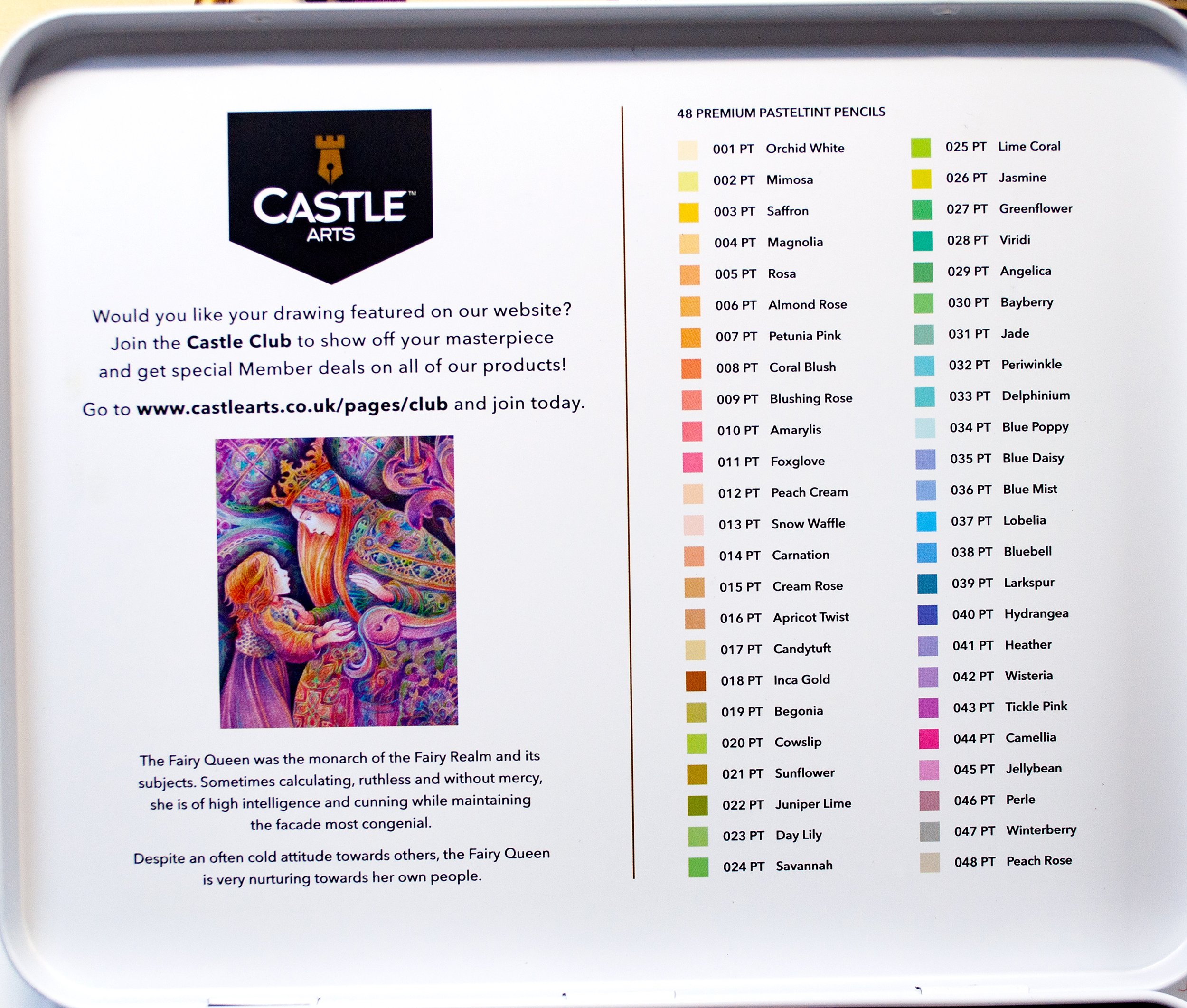 CASTLE ARTS PREMIUM QUALITY PASTELTINT COLORED PENCILS 50+ (BRAND