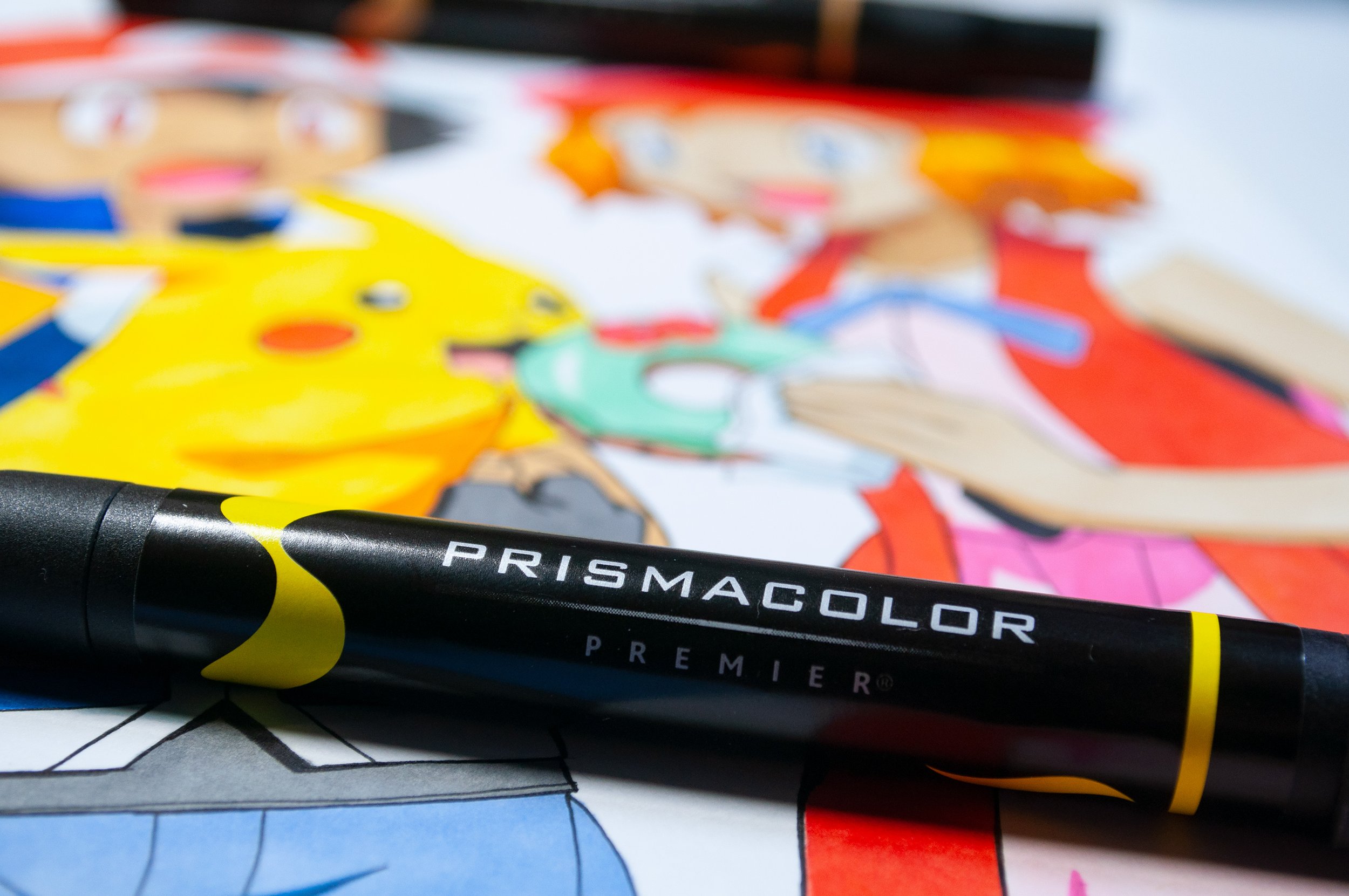 Prismacolor 72 Markers, Prismacolor Professional Art Marker Set,  Double-ended Chisel and Fine Tips 