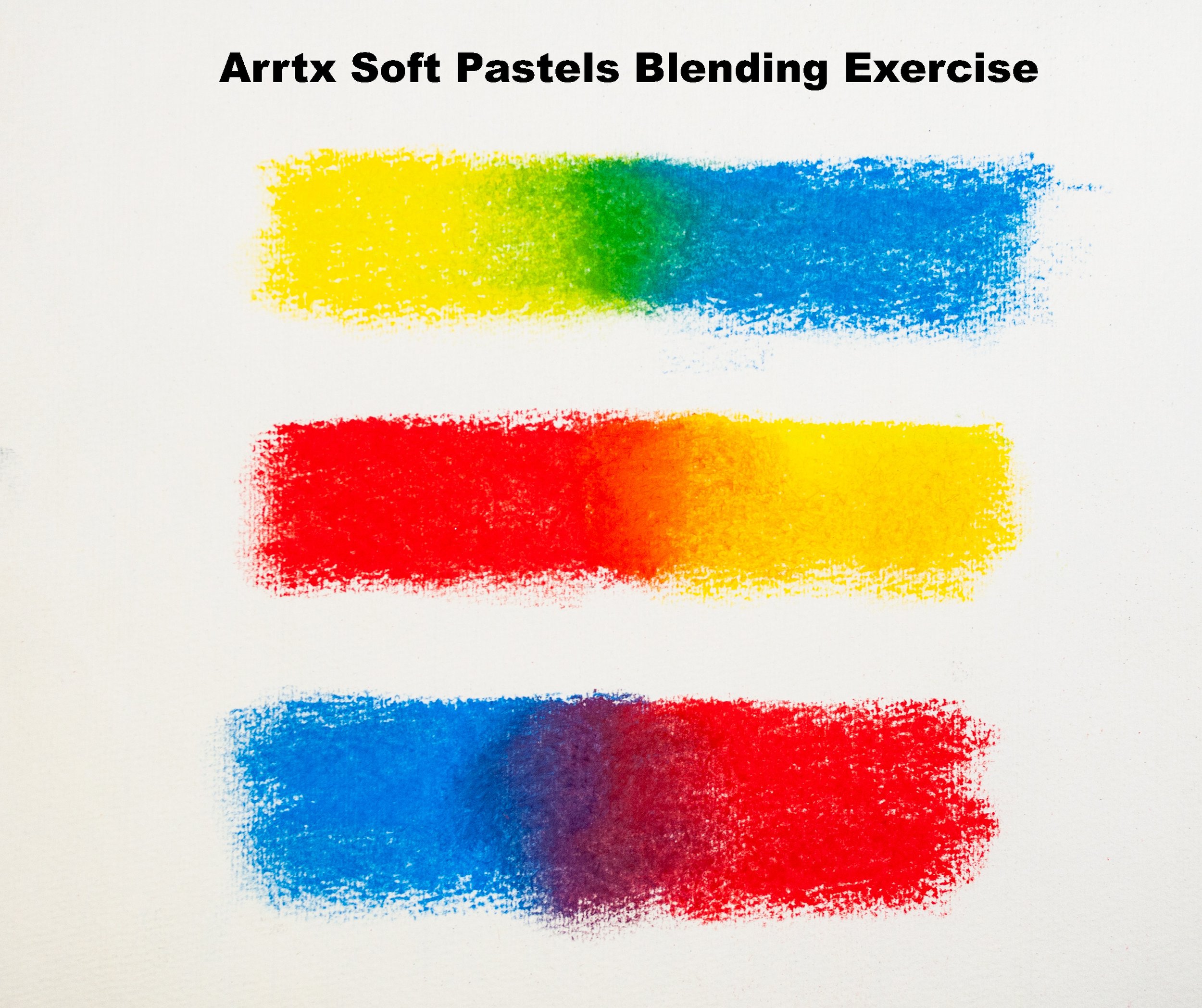 A unique way to use soft pastels