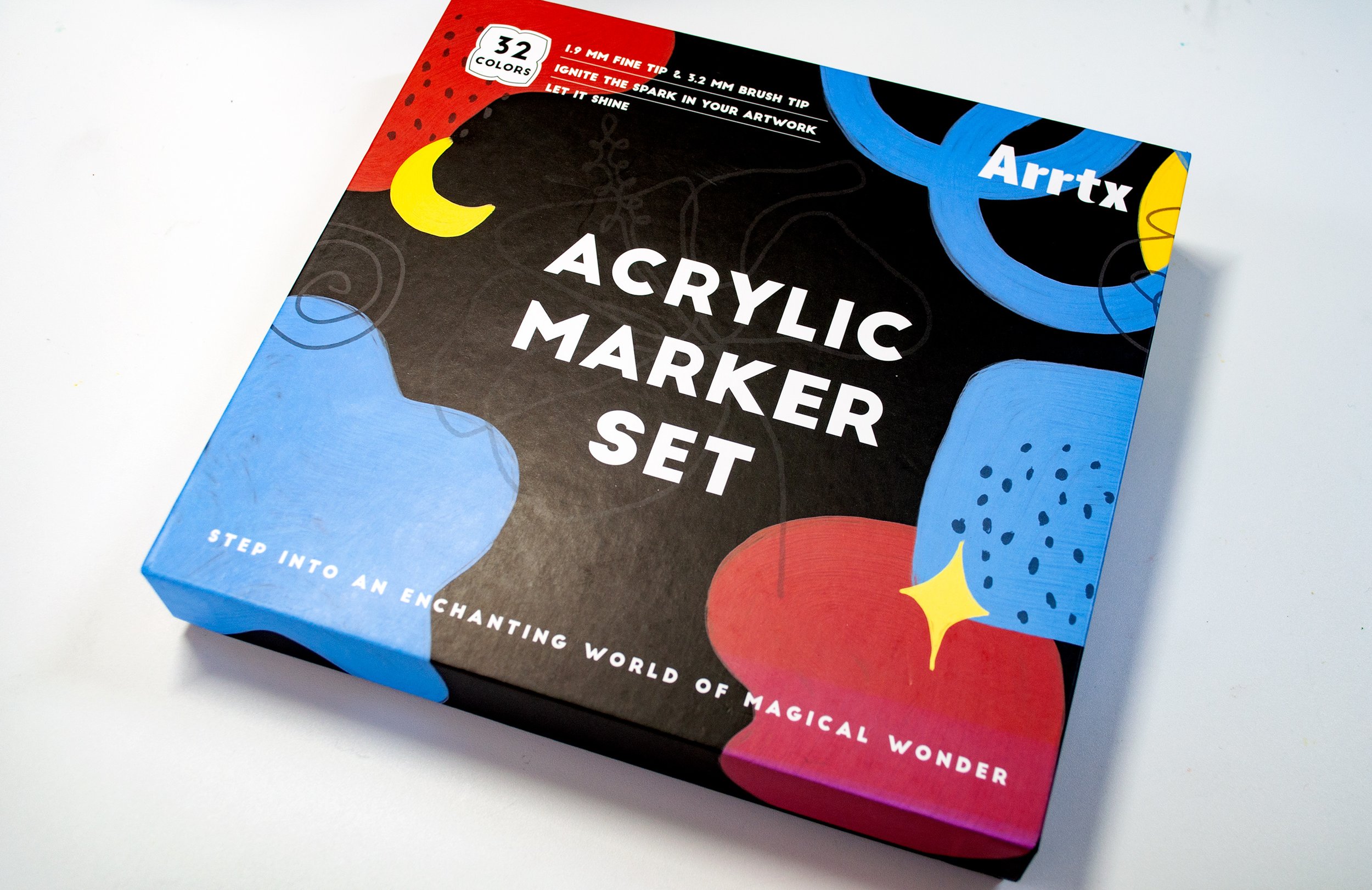 painting with acrylic markers! 🍊🎨 arrtx acrylic markers review