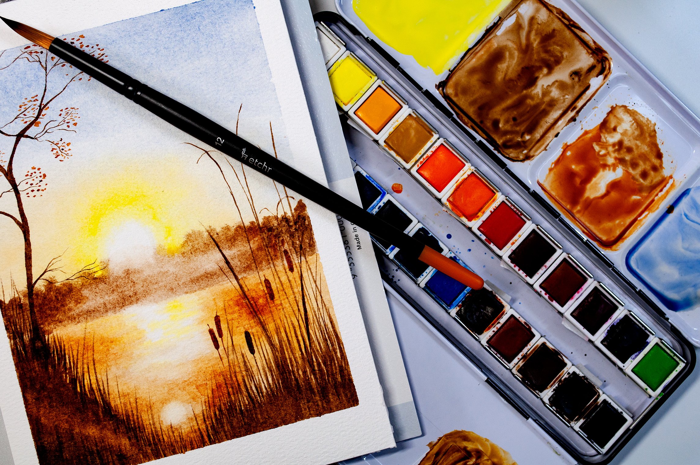Inking First vs. Painting First – Etchr Lab