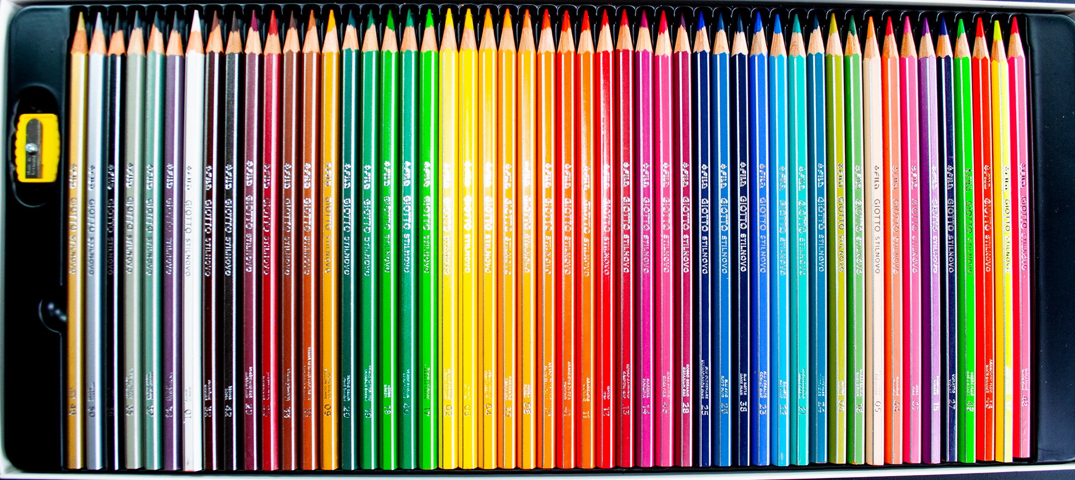 Giotto Stilnovo Erasable Colouring Pencils Hexagonal + Free Sharpener +  Eraser 
