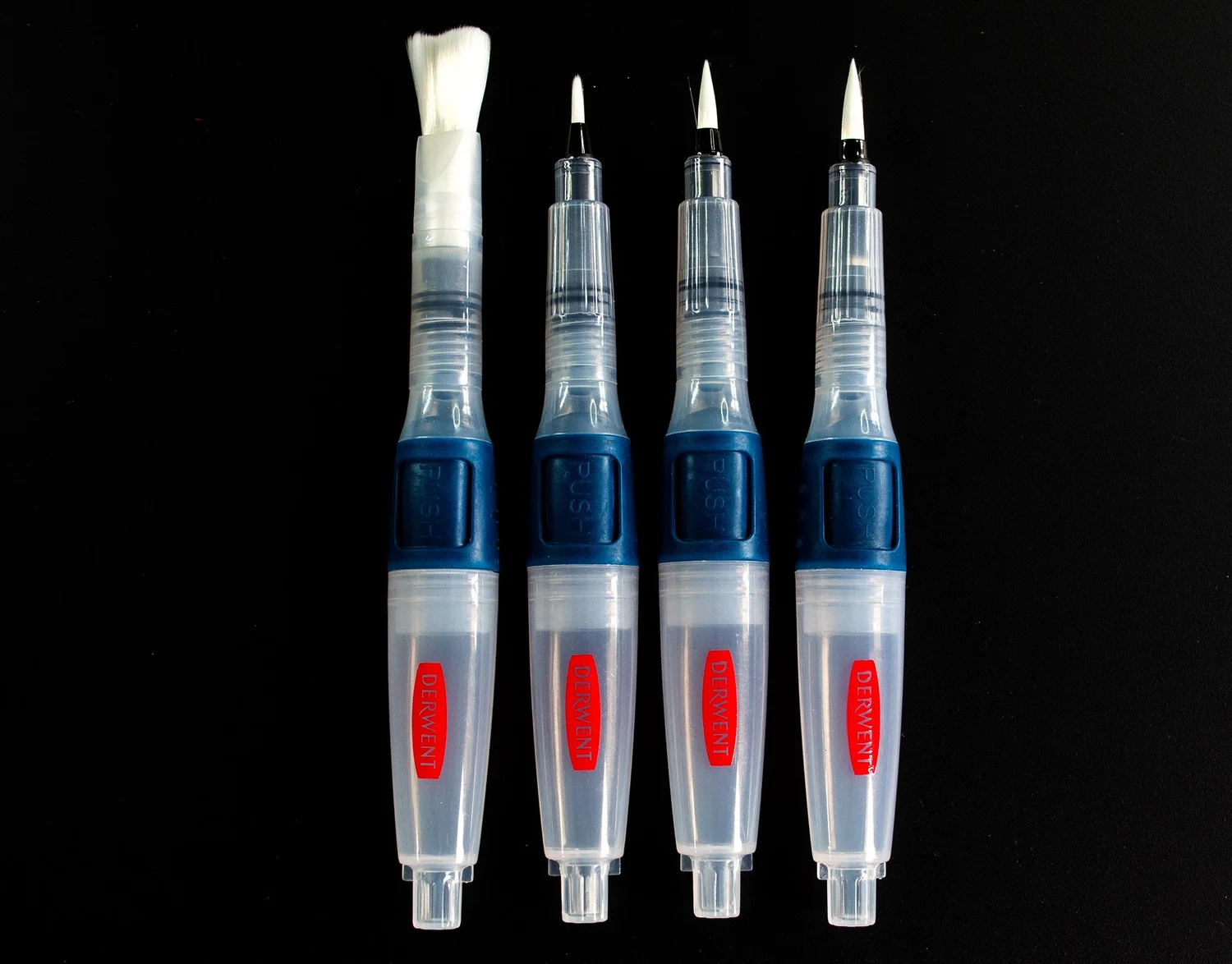 Wht Water Brush Derwent Push Button Water Brush Assorted Set Review — The Art Gear Guide