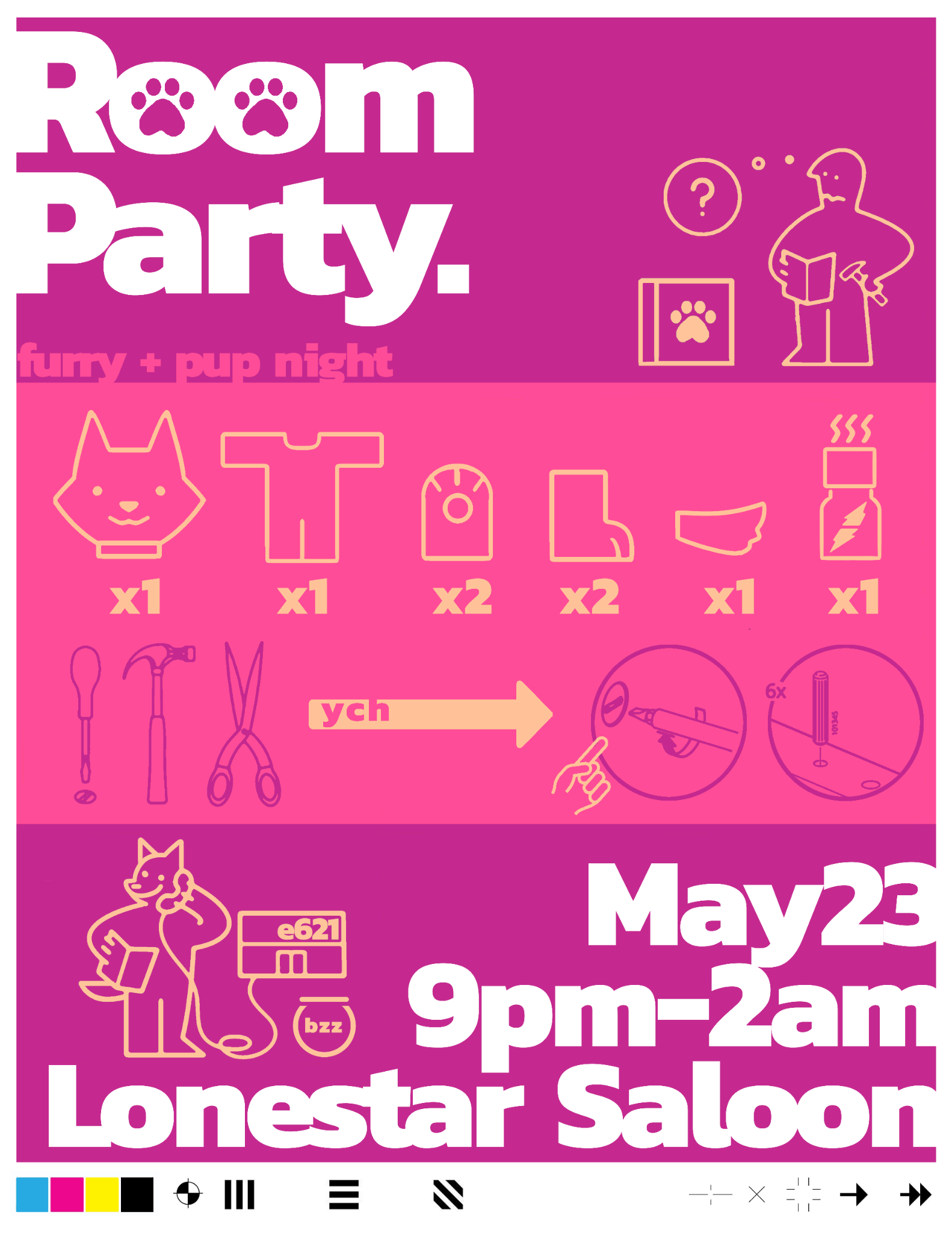 Room Party: furry and pup night