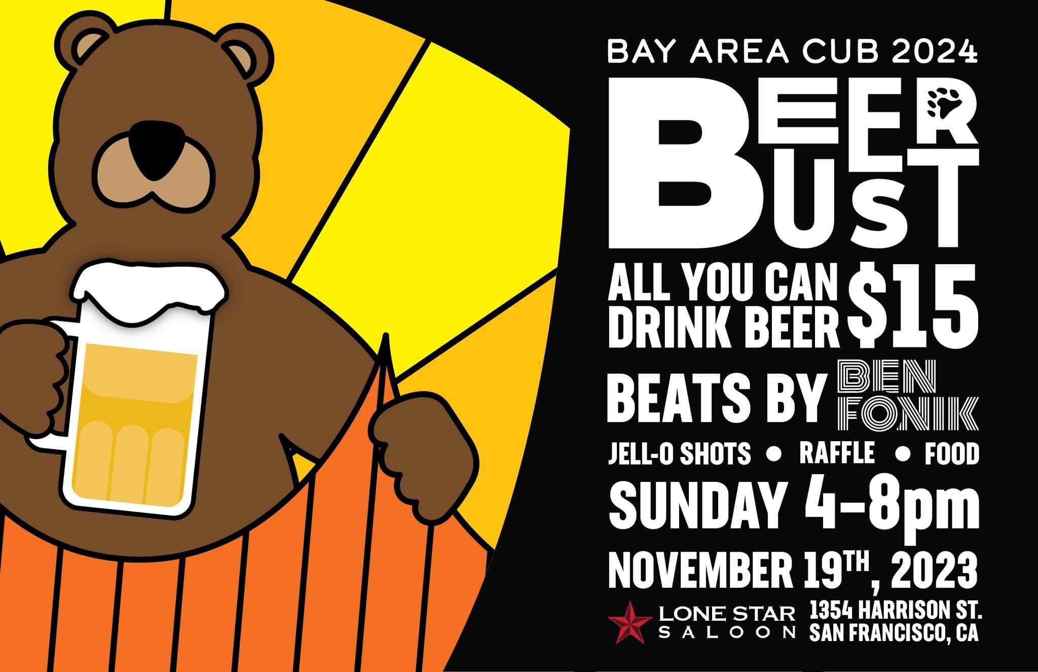 Bay Area Cub Beer Bust — Lone Star Saloon