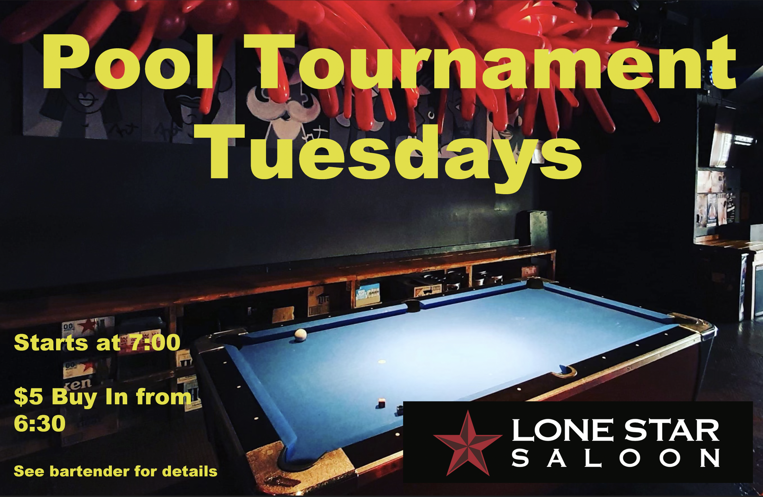 Pool Tournament — Lone Star Saloon