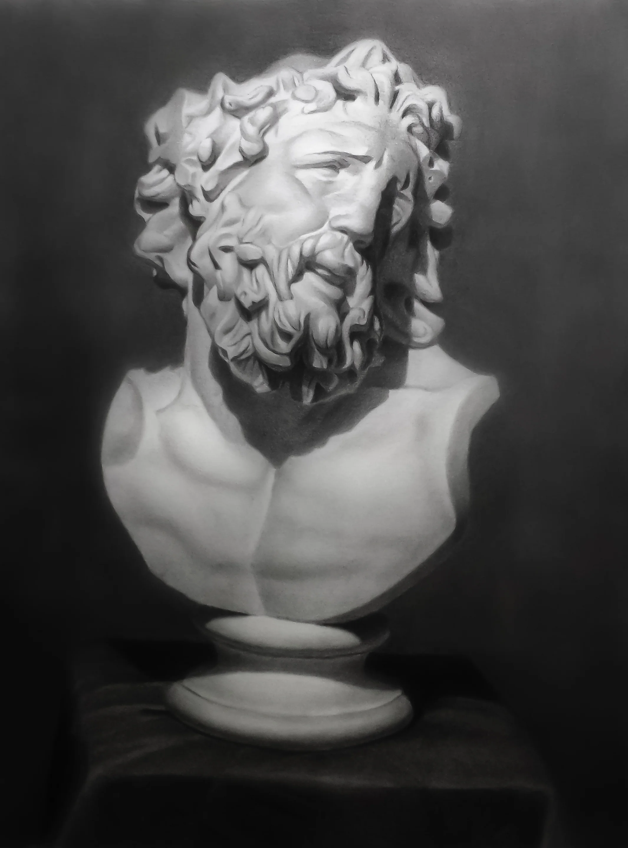 Laocoön cast drawing