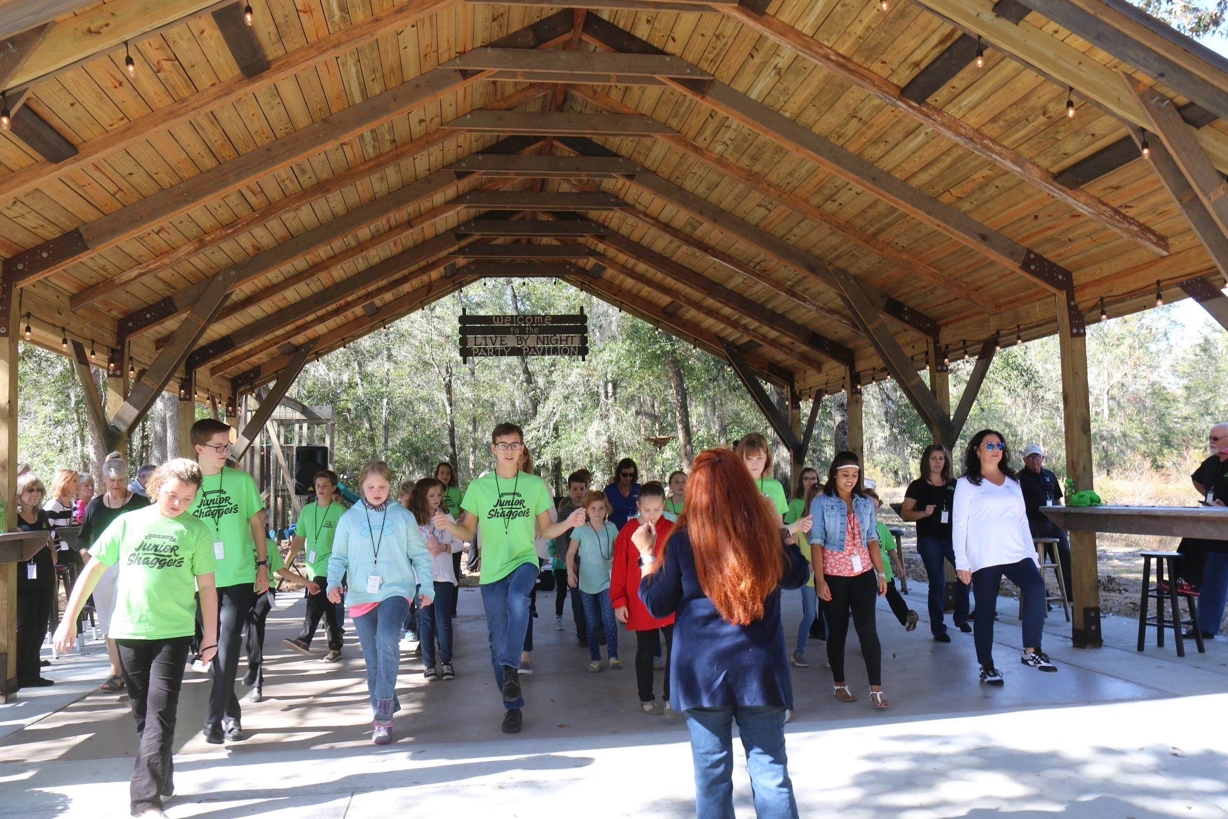 Vickie Hyde teaching at the Jr Shag Roundup 11/18/17