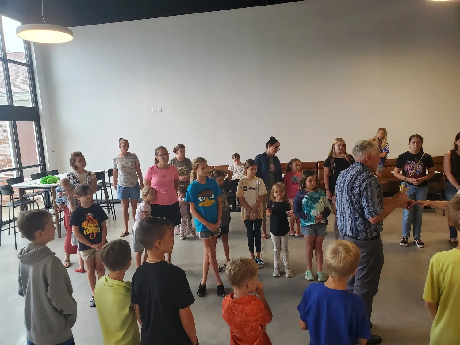 Ron teaching Jr Shag Lesson at The Springs Church 9/27/2023