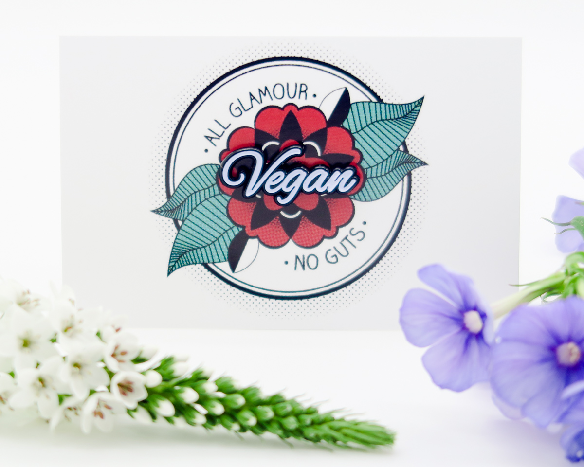 A vegan badge for your lapel. 