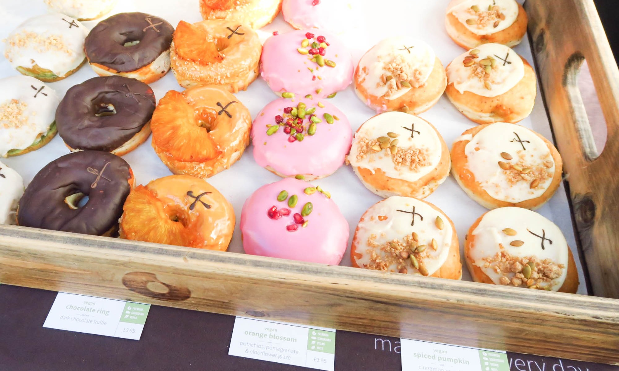 Doughnuts from Cross Town doughnuts.