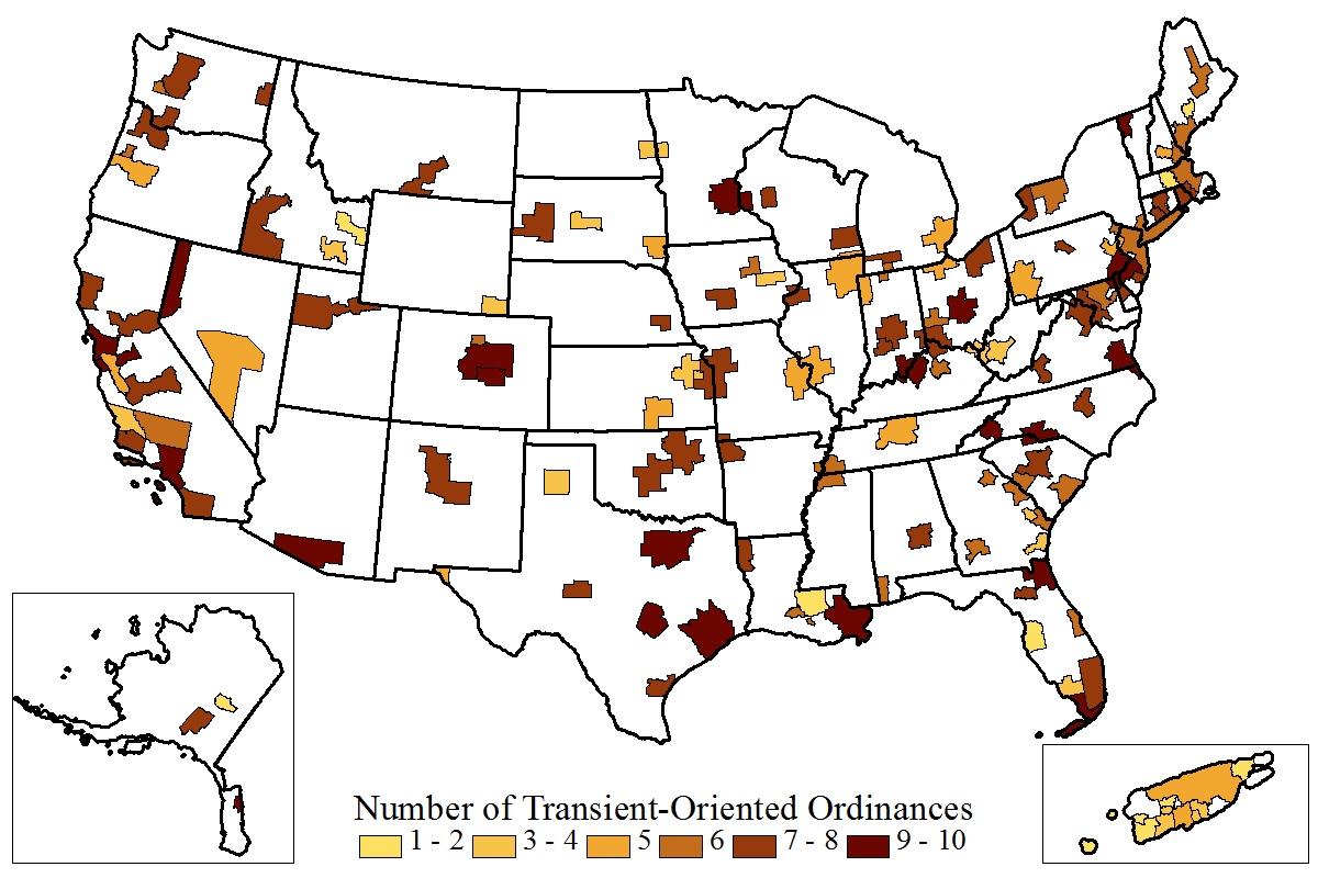 Transient-Oriented Ordinances by City