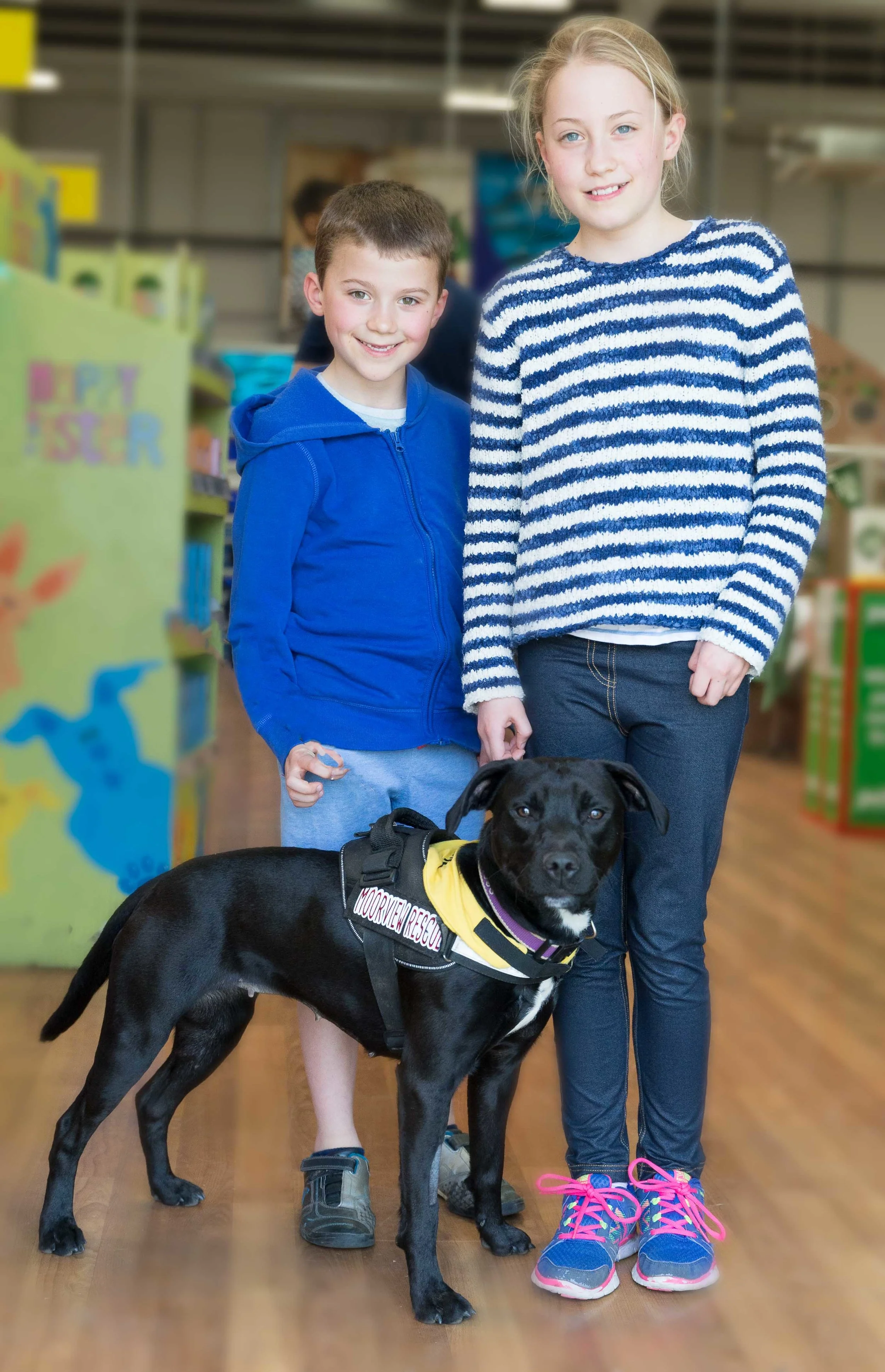 Charlie and Charlotte pictured with Kya