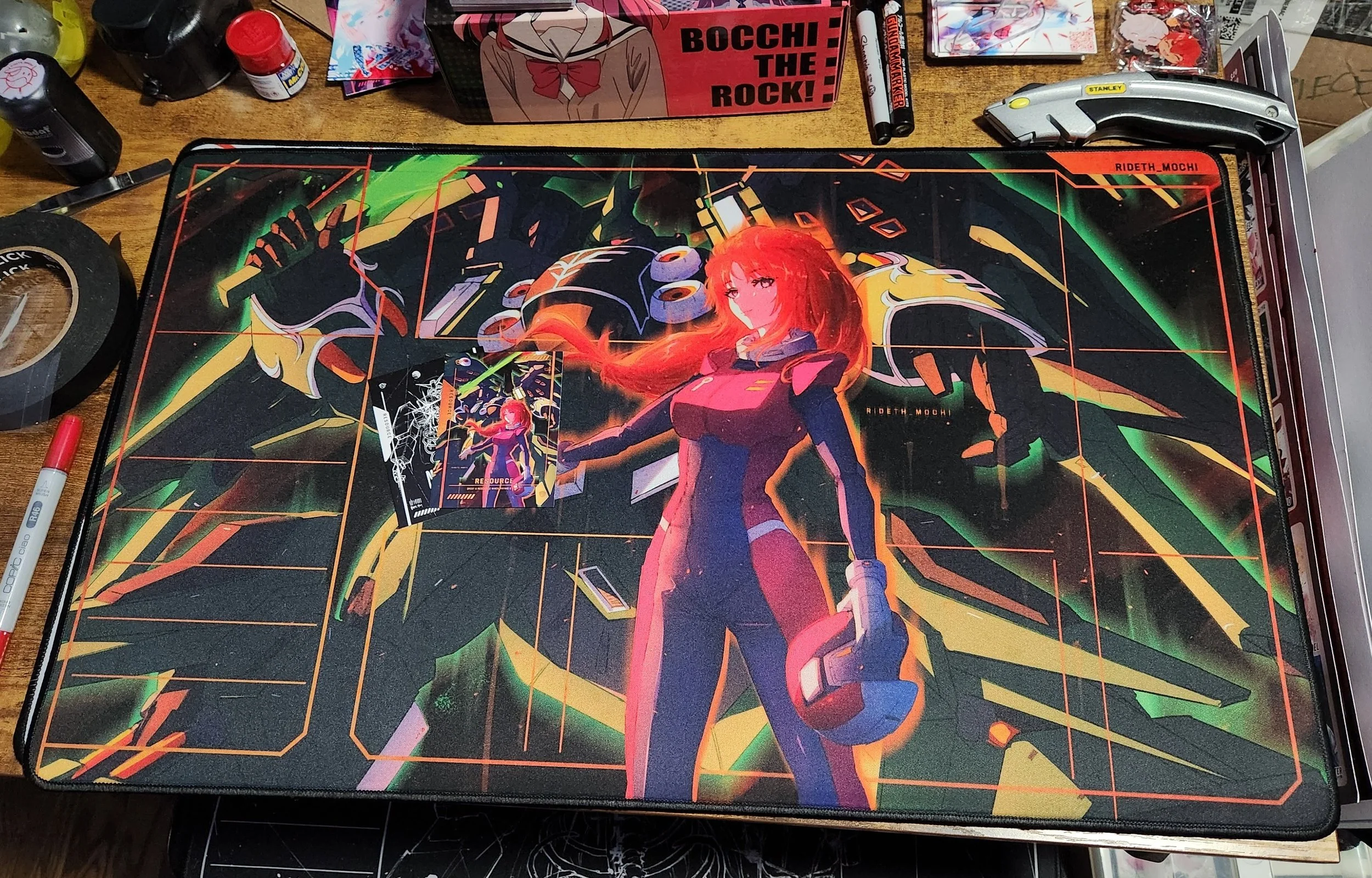 Marida Cruz Kshatriya Gundam Unicorn TCG Desk playmat — Rideth_Mochi