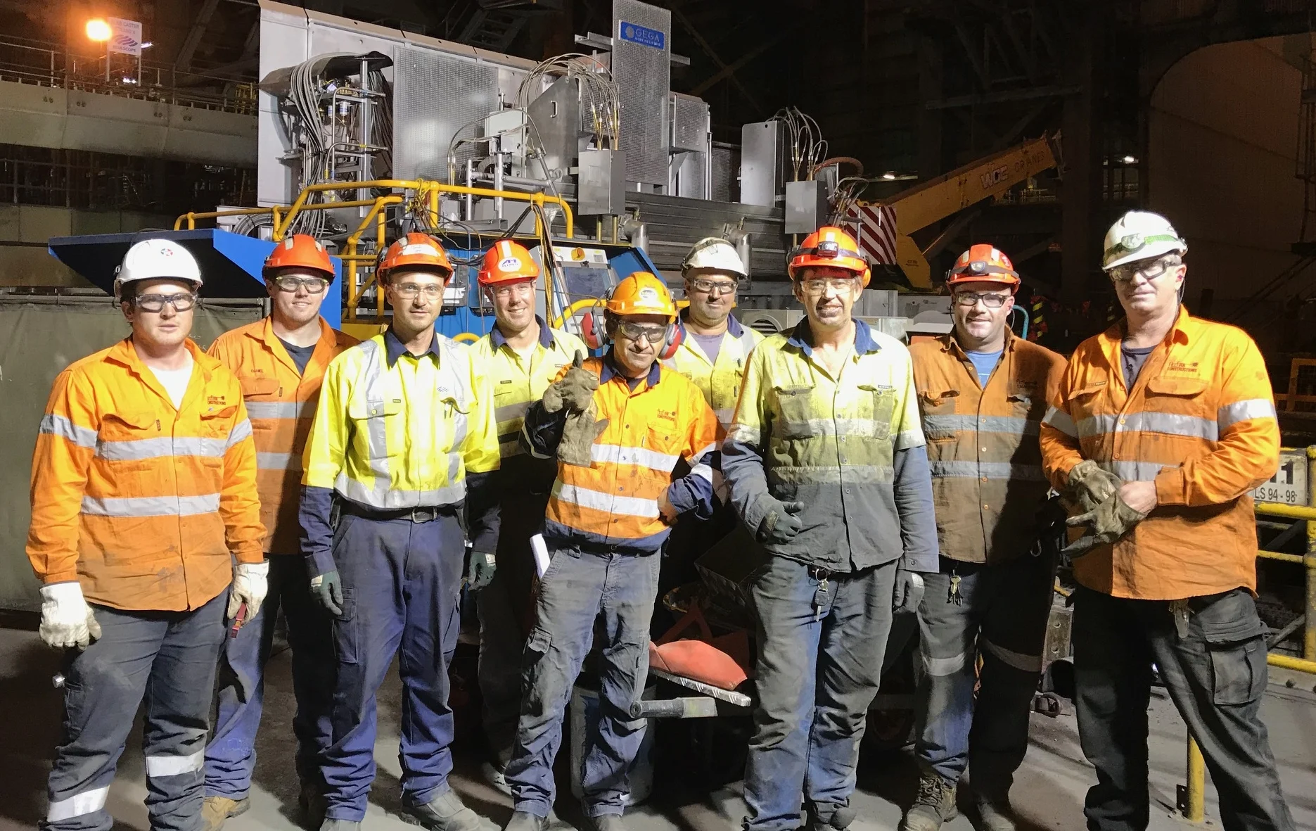 Day Shift Crew Supervised by Brett Holmes