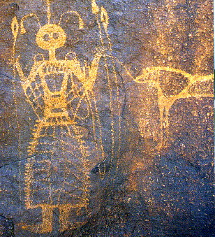 Petroglyphs in Niger thought to be 30,000 years old found near the Oasis of Tezizet.
