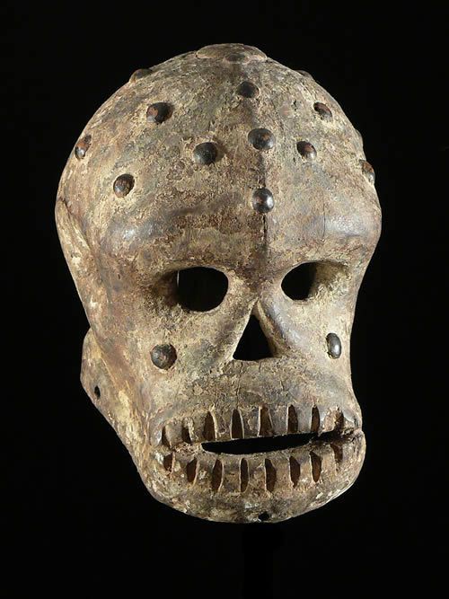 A mask of the Ekpo secret society, Ibibio tribe.