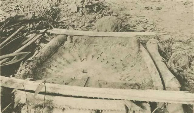A bird spider hole used as an oracle, 1920.