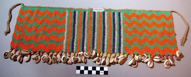 Beaded apron/loincloth from northern Cameroon, Kirdi tribe.