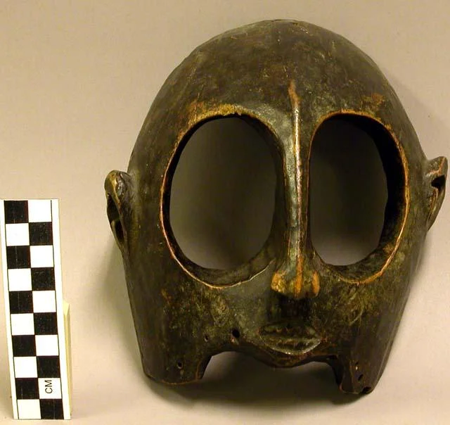 A skull mask of the Igbo people of Nigeria.