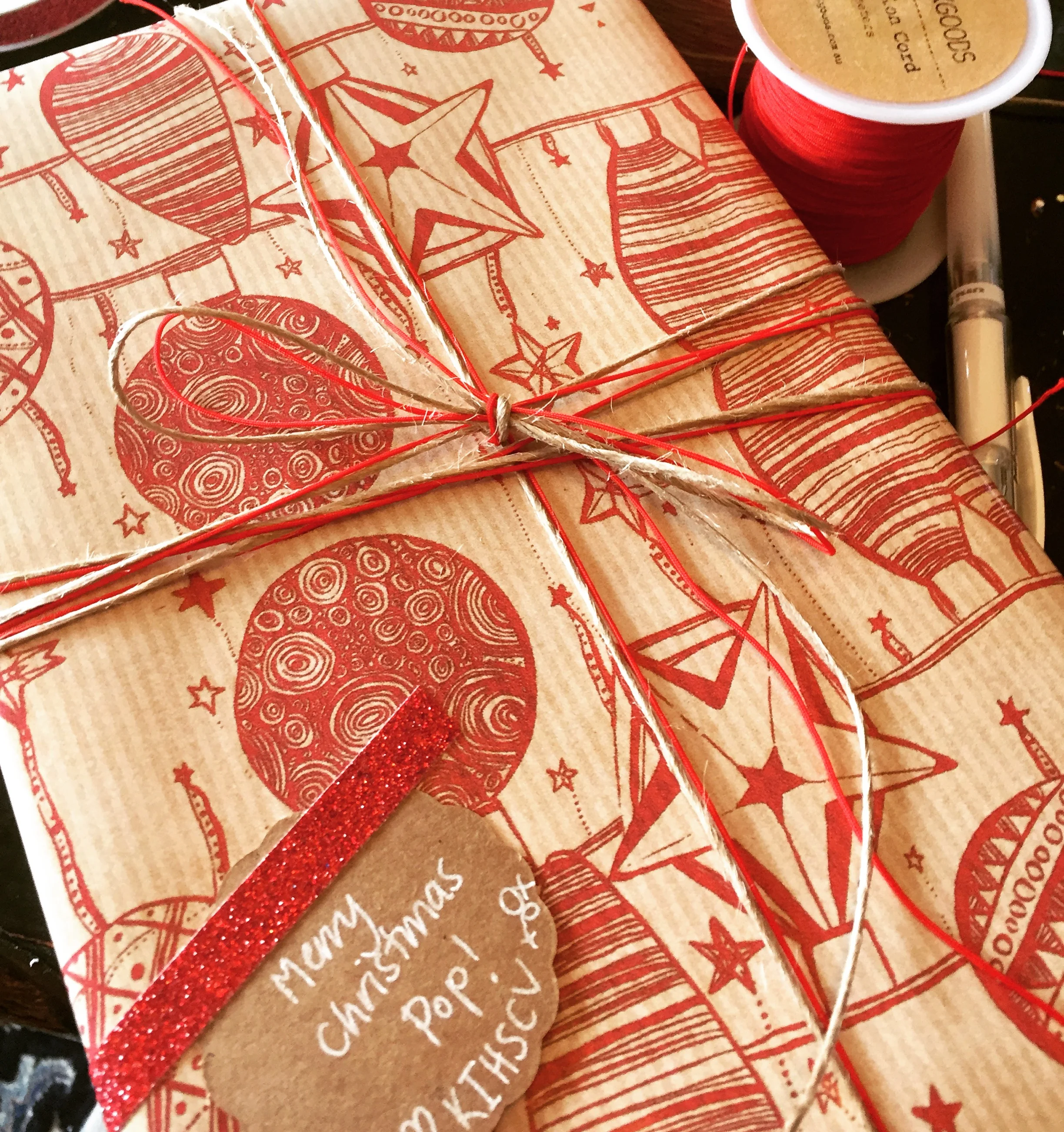 'time to celebrate' gift wrap