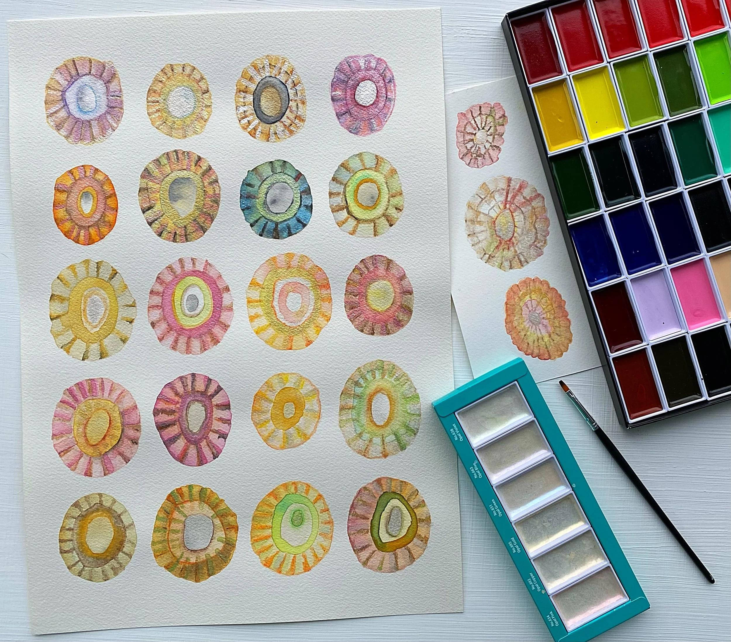Limpet Love (hand-painted watercolour work A3)