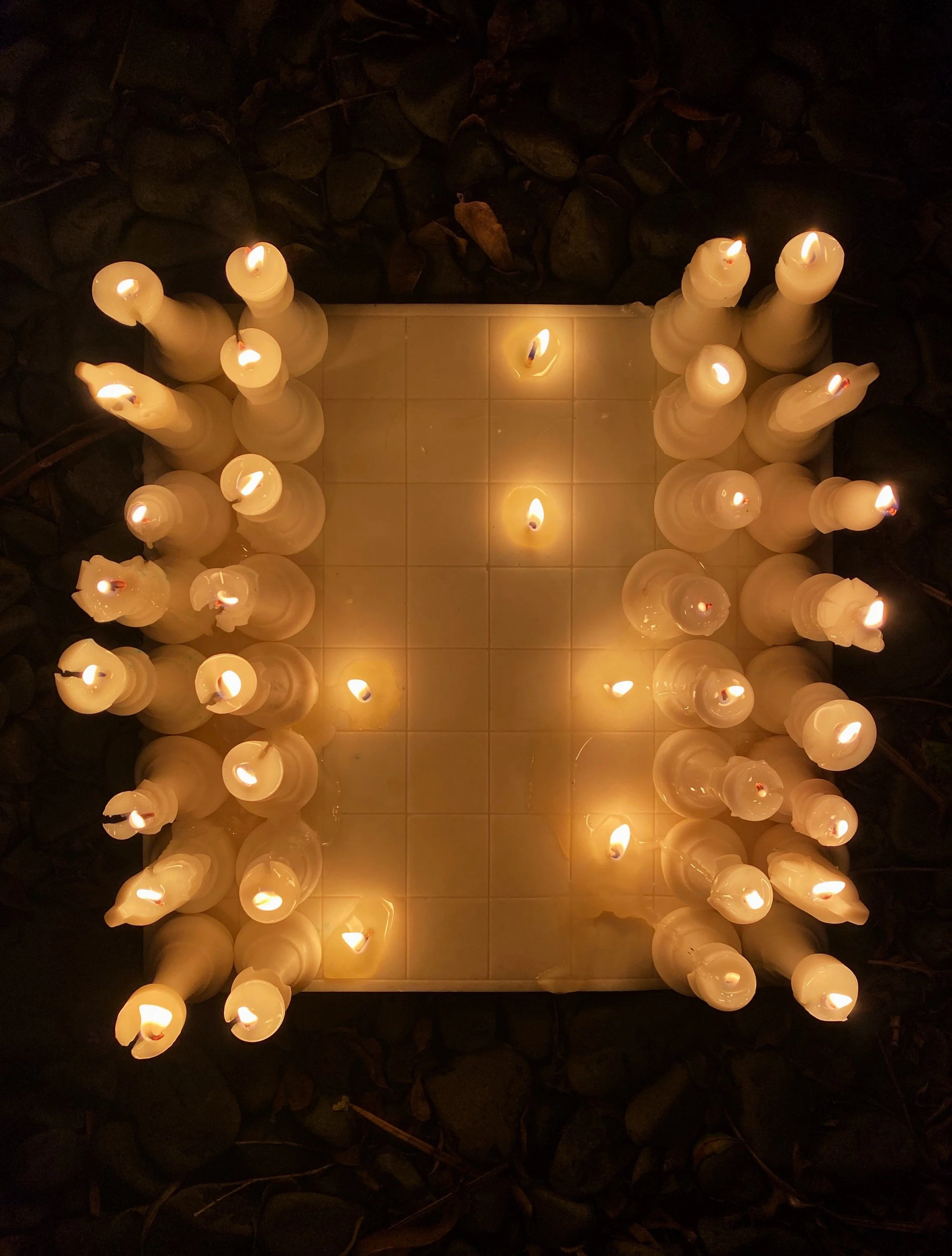 burning board (soy wax, wick thread, eucalyptus oil)