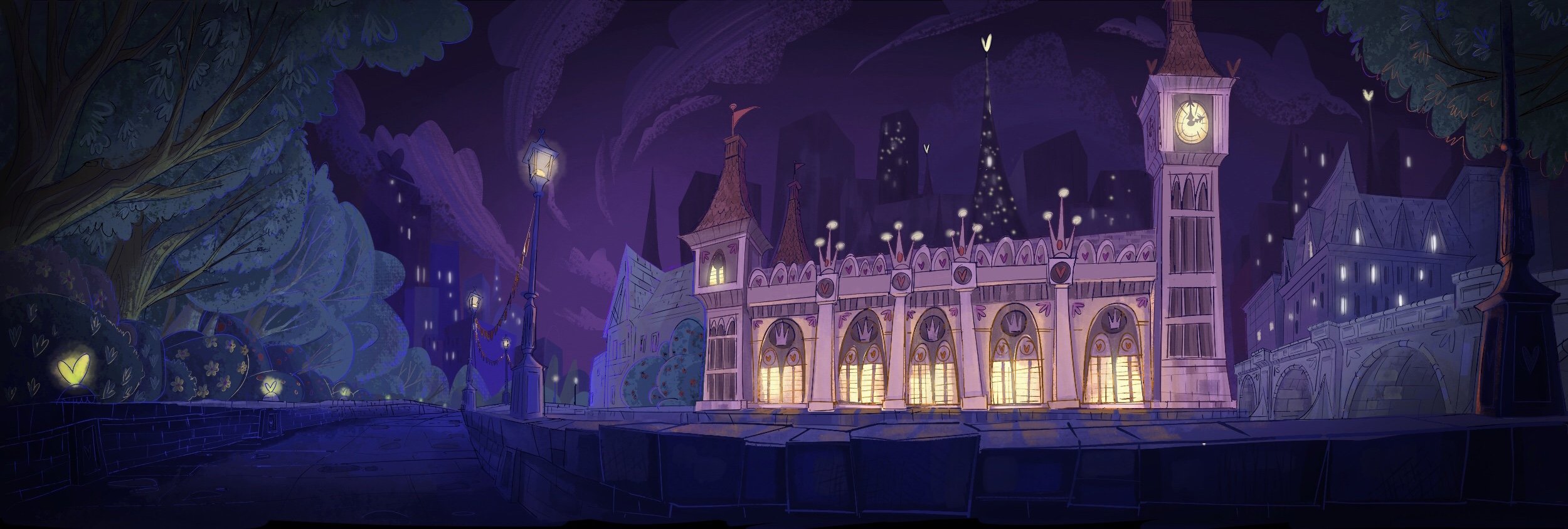 Background Painting, Lindsey Serata Layout, Daemion George-cox