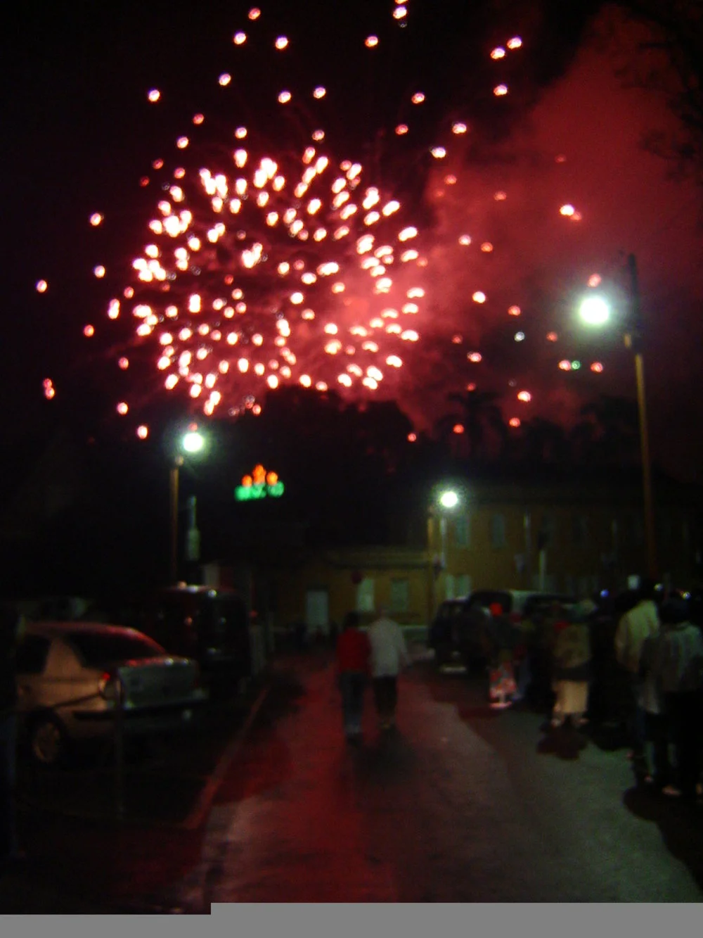 Fireworks display in Mantasua