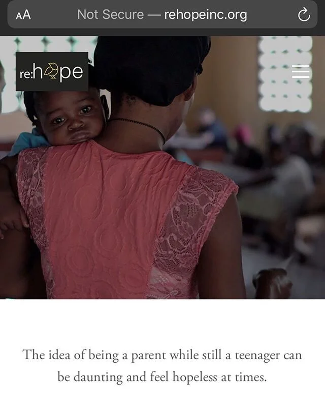 Annnnnnd just like that our website is UP &amp; running (for the whole year!!!) due to a generous donation. Thankful for people who step up and who believe in our vision of supporting young parents. Check out our website! Link in bio. #regardinghope 