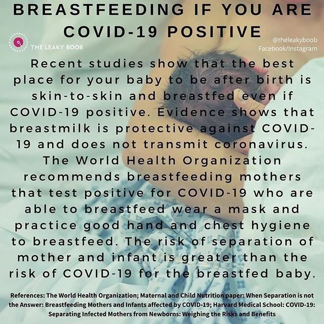 #Repost @theleakyboob
・・・
Are you concerned about testing positive for COVID-19 and having to separate from your breastfeeding baby?
-
Attention: IF YOU TEST POSITIVE FOR COVID-19, THAT DOESN&rsquo;T MEAN YOU MUST BE SEPARATED FROM YOUR BABY.
-
👶 😷