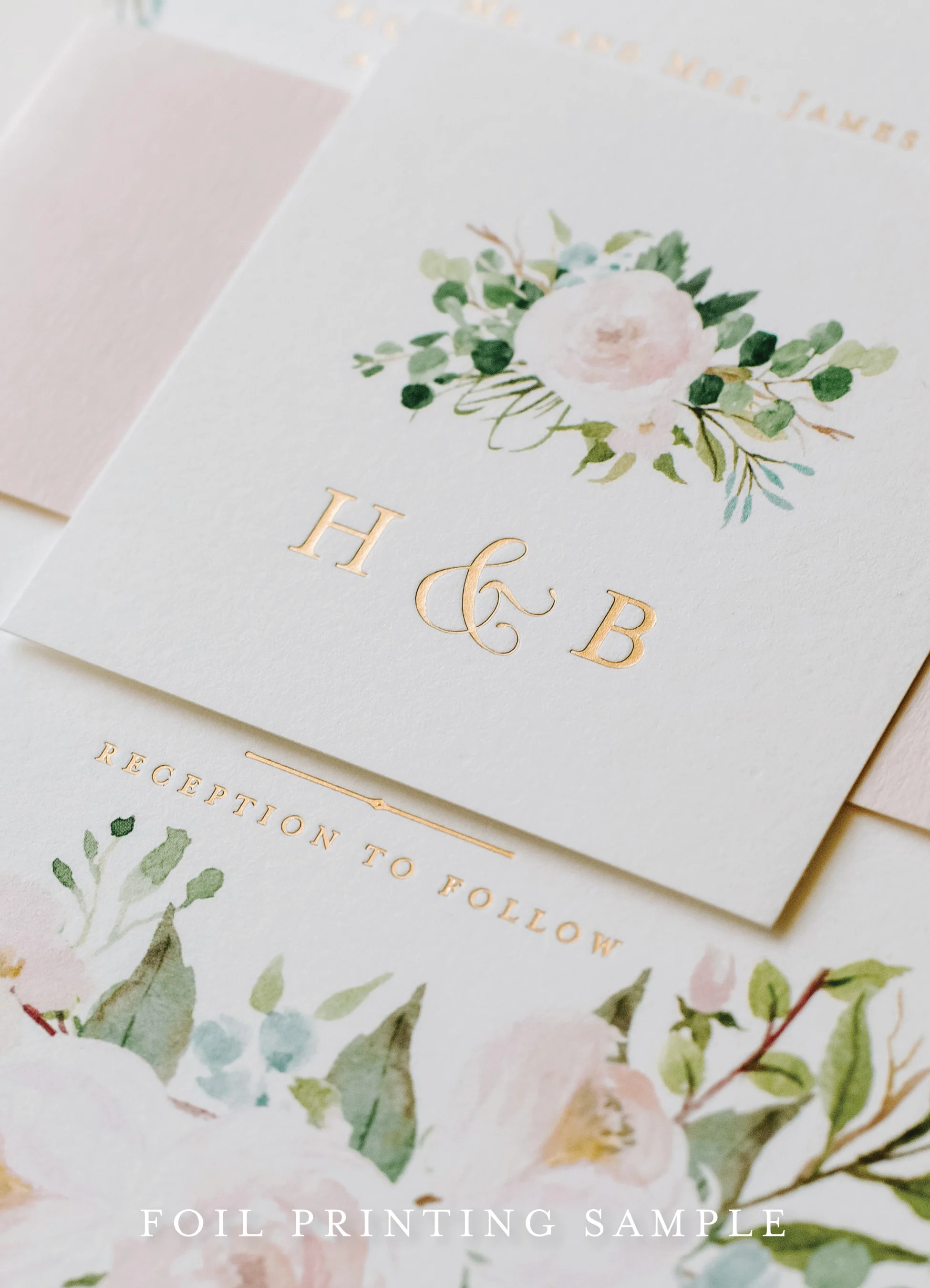 Gold Foil Wedding Invitations