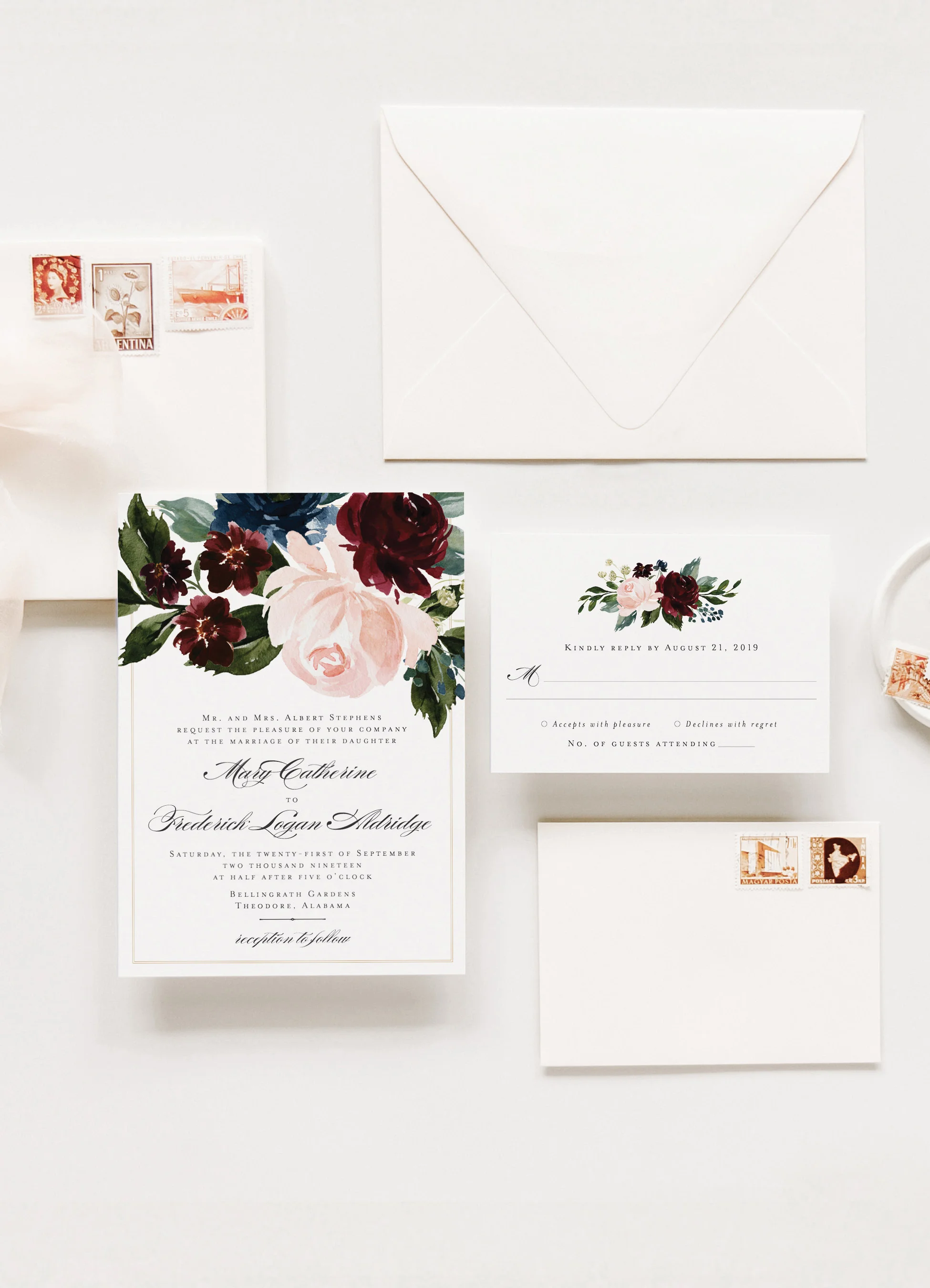 Floral Wedding Invitations