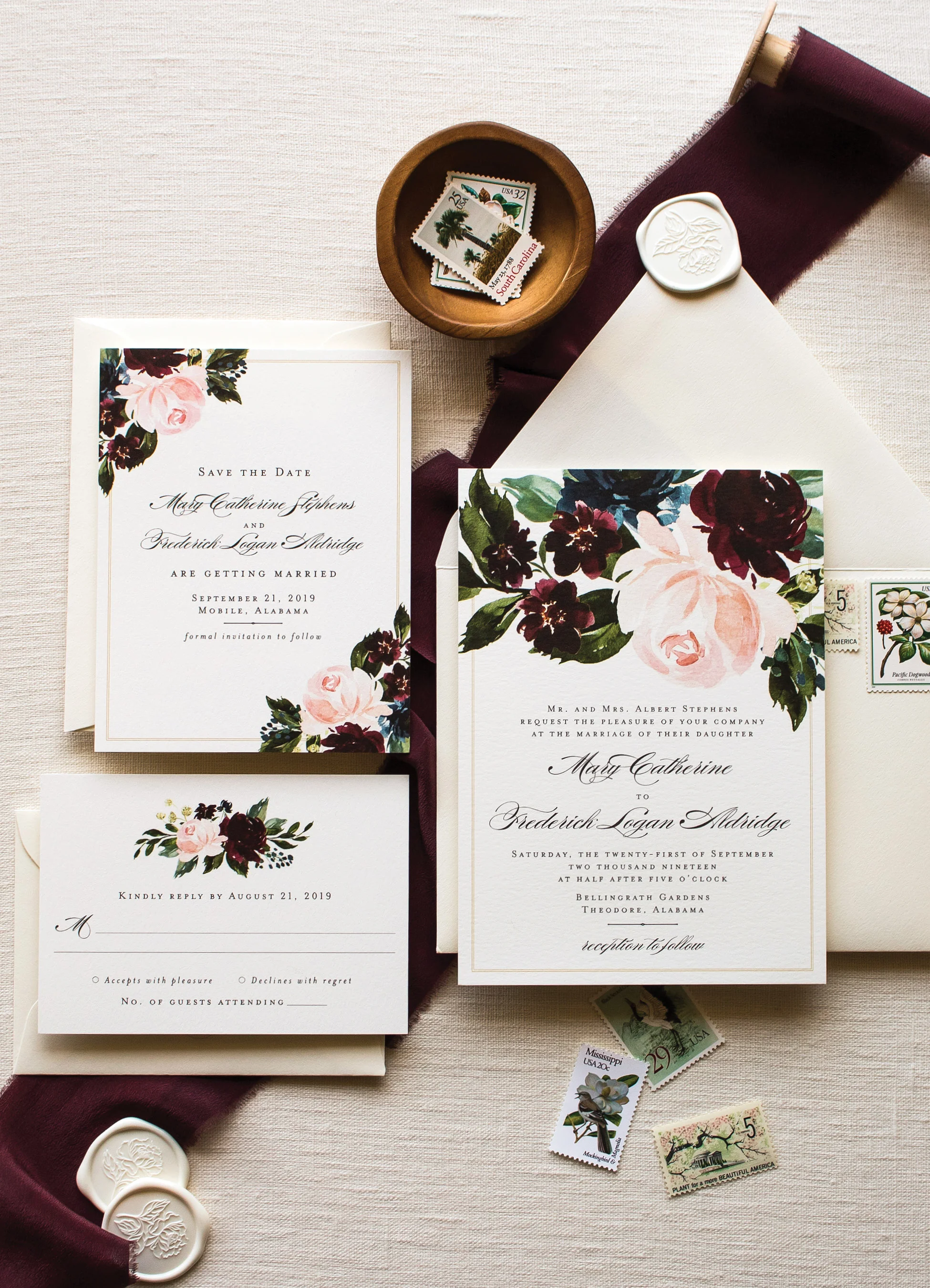 Bohemian Wedding Invitations