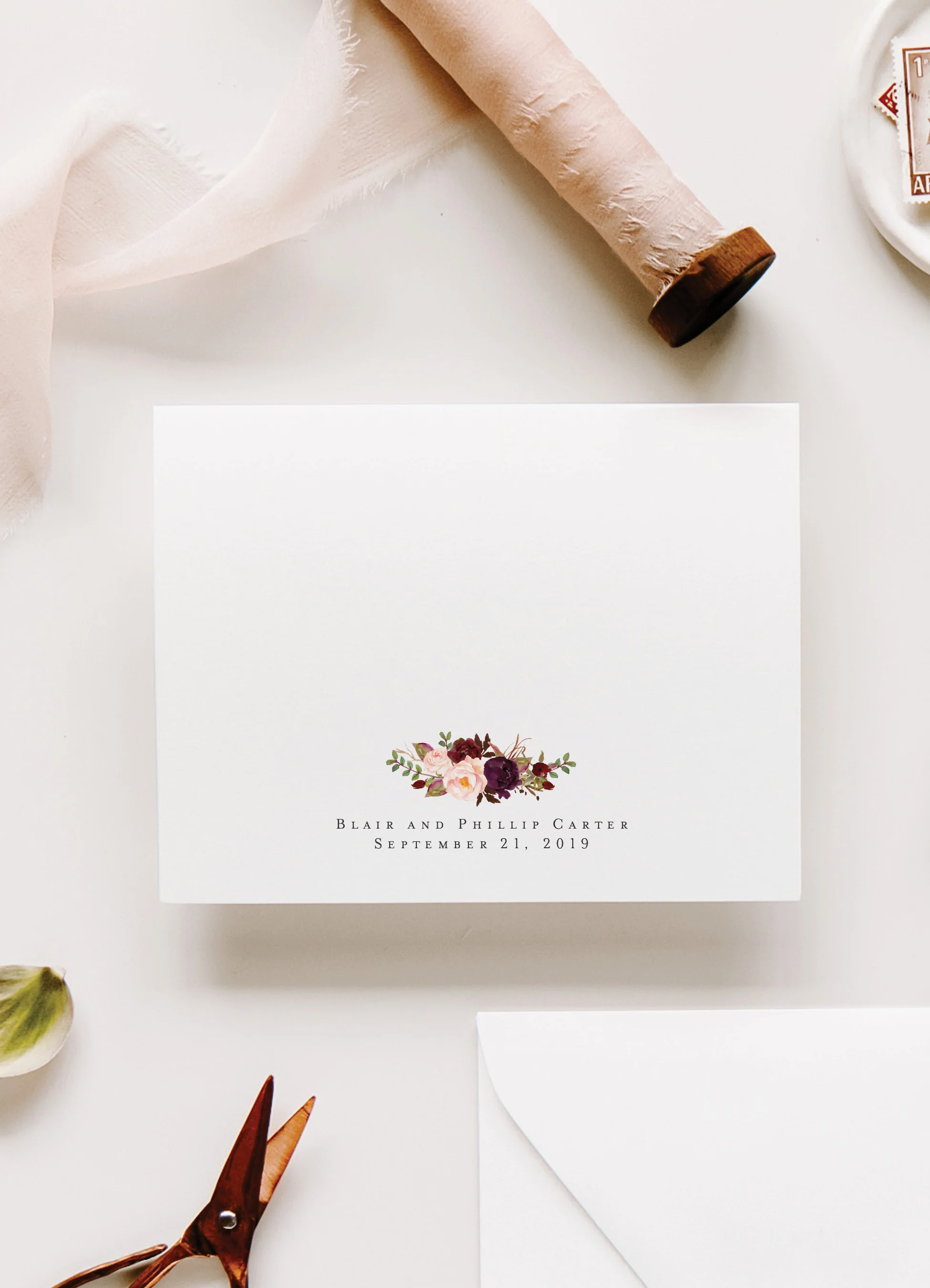 Photo Wedding Thank You Card