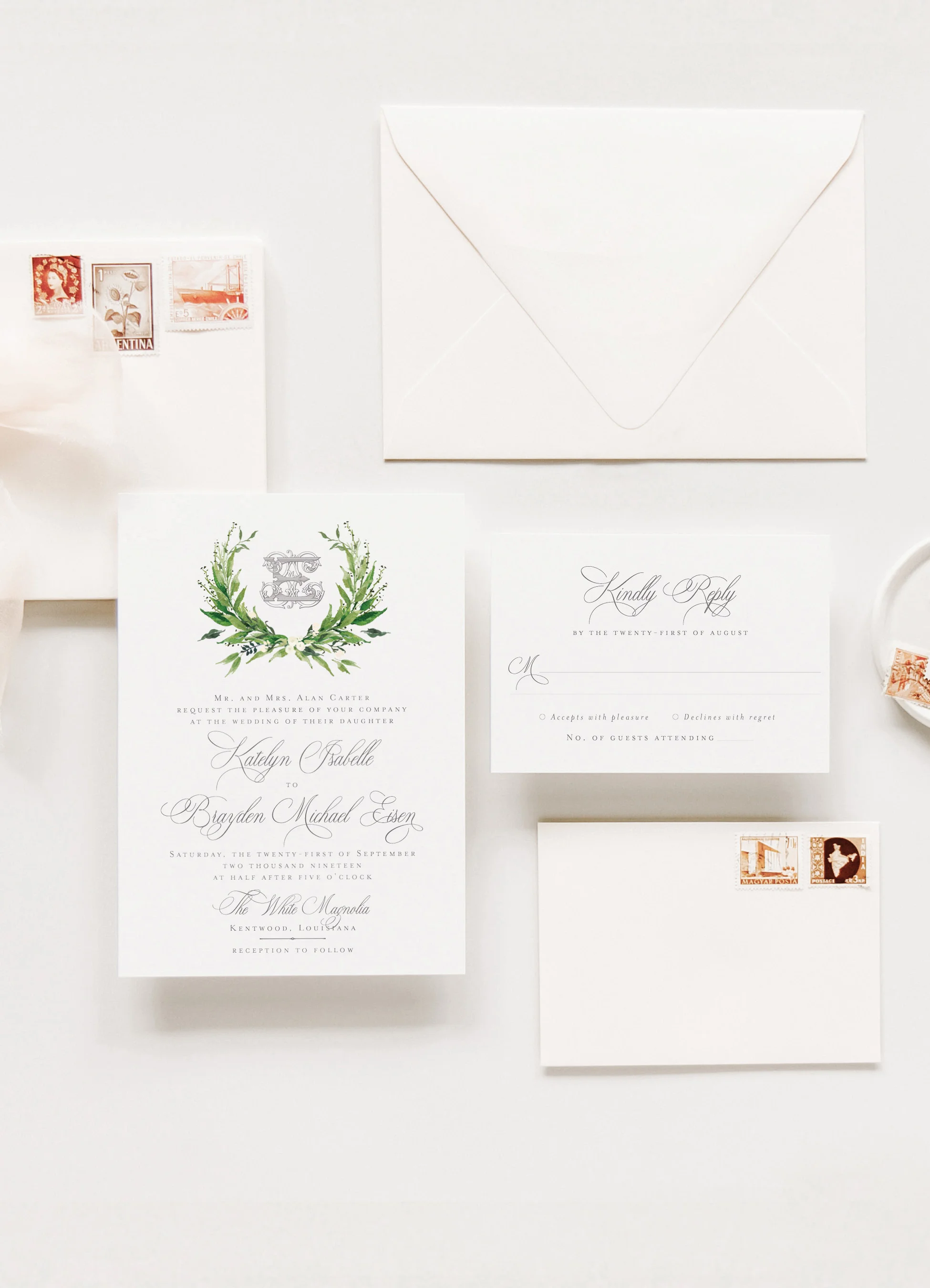 Greenery Wedding Invitations