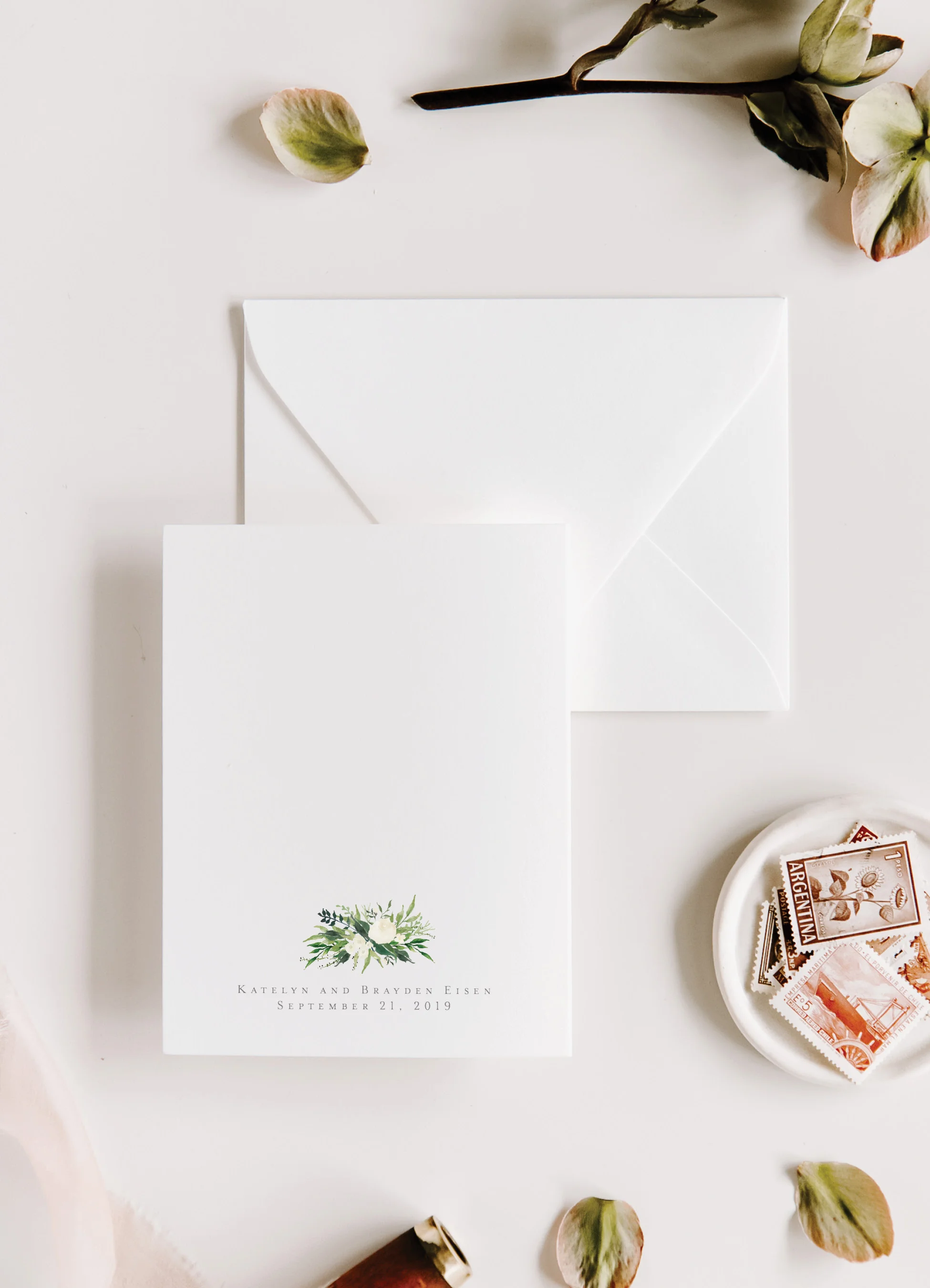 Photo Wedding Thank You Card